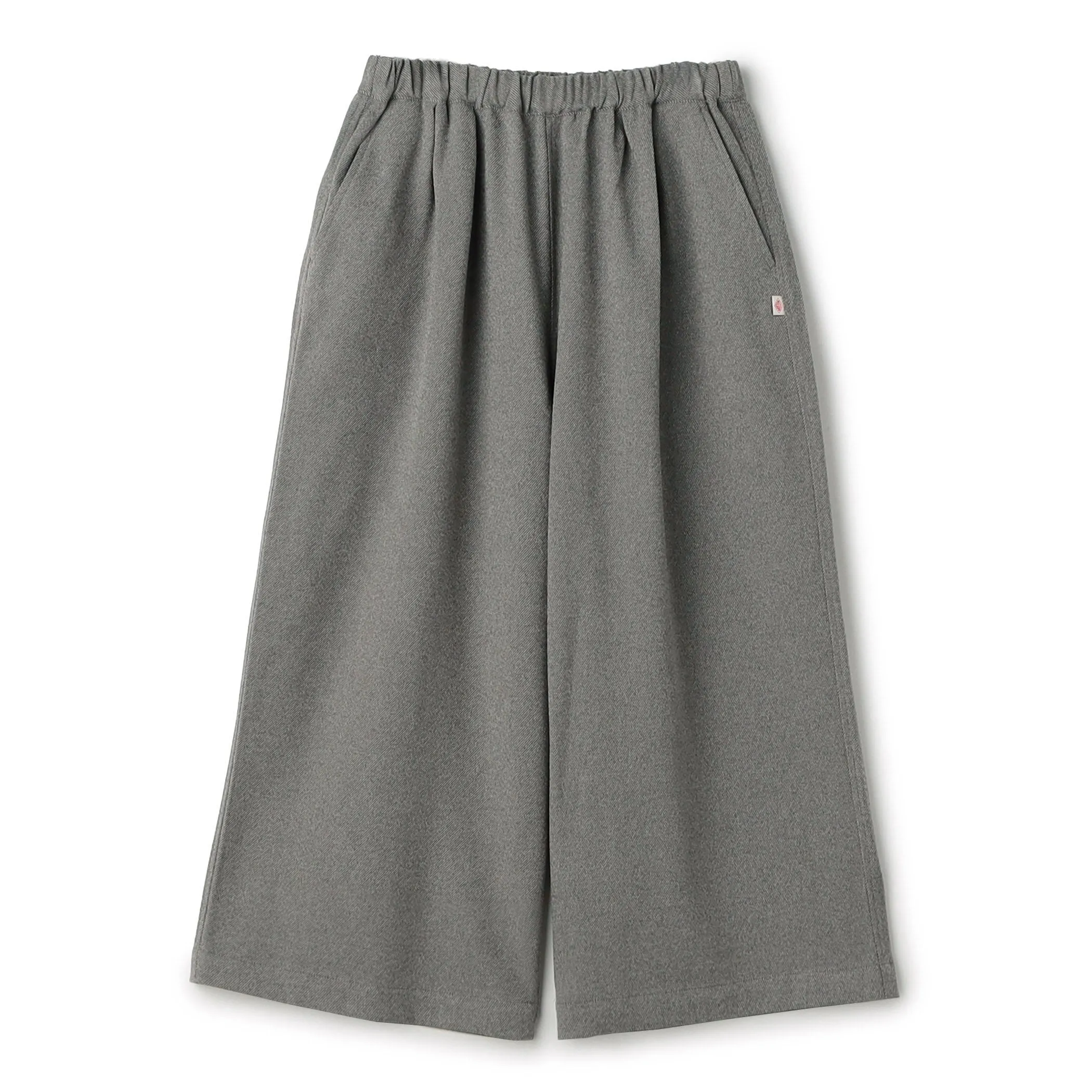 Women's Wool-Like Twill Cropped Wide Pants sold by Danton