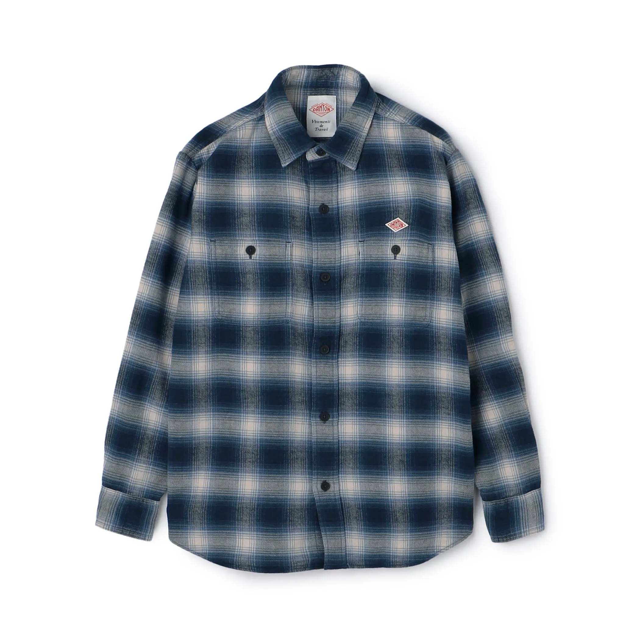 Women's Flannel Check Regular Collar Shirt sold by Danton