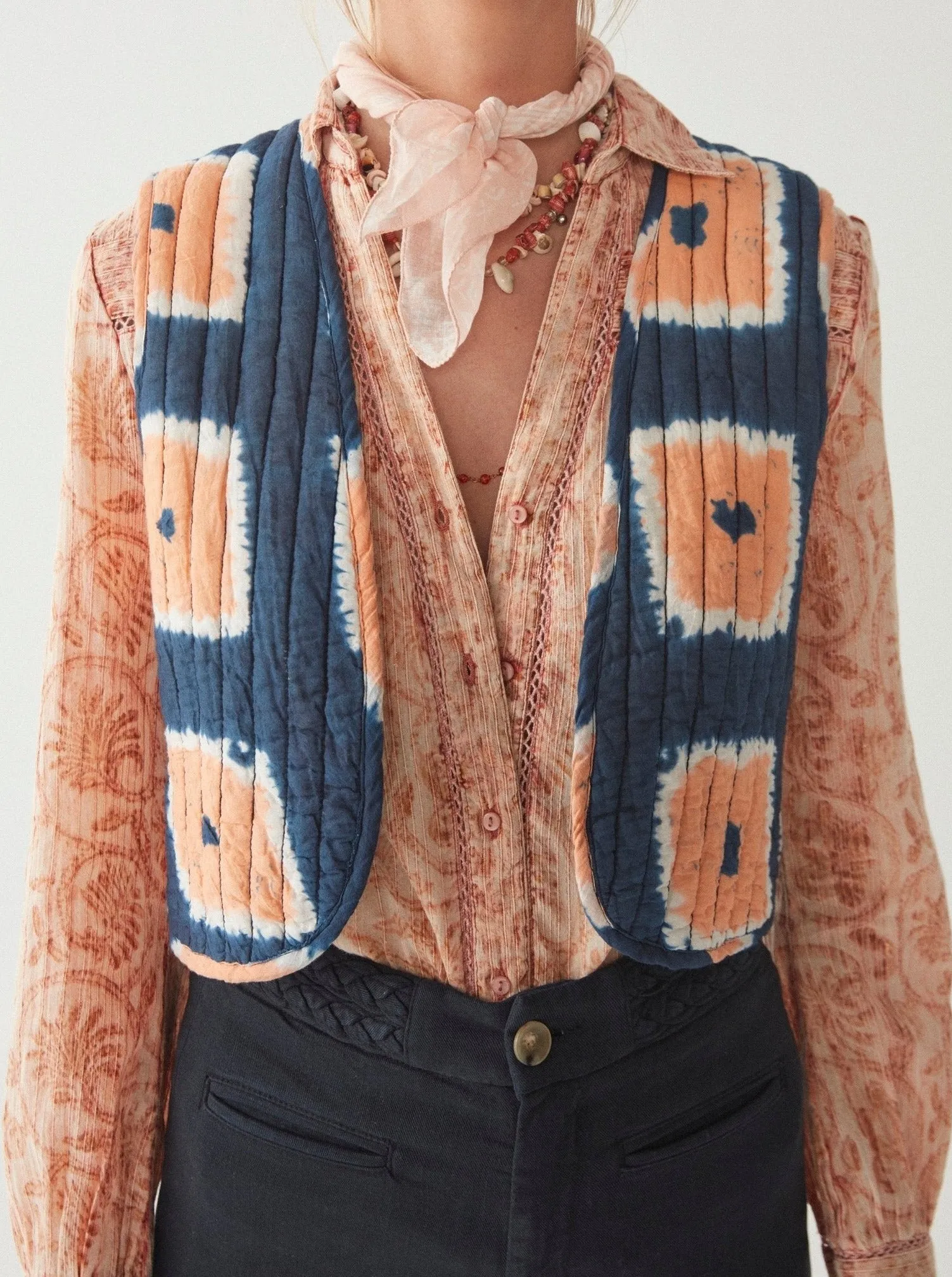 Telmo Vest - Trapéze Antartic Blue sold by Maison Hotel