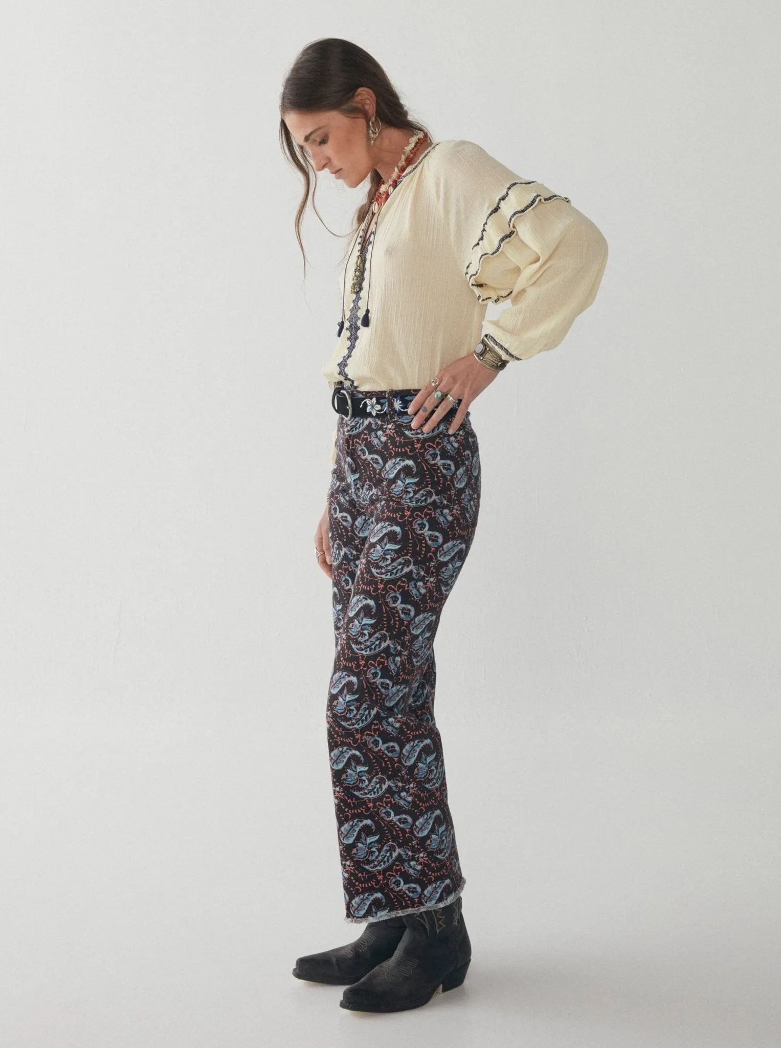 Twiggy Pant - Priscilla Paisley sold by Maison Hotel product image thumbnail 3