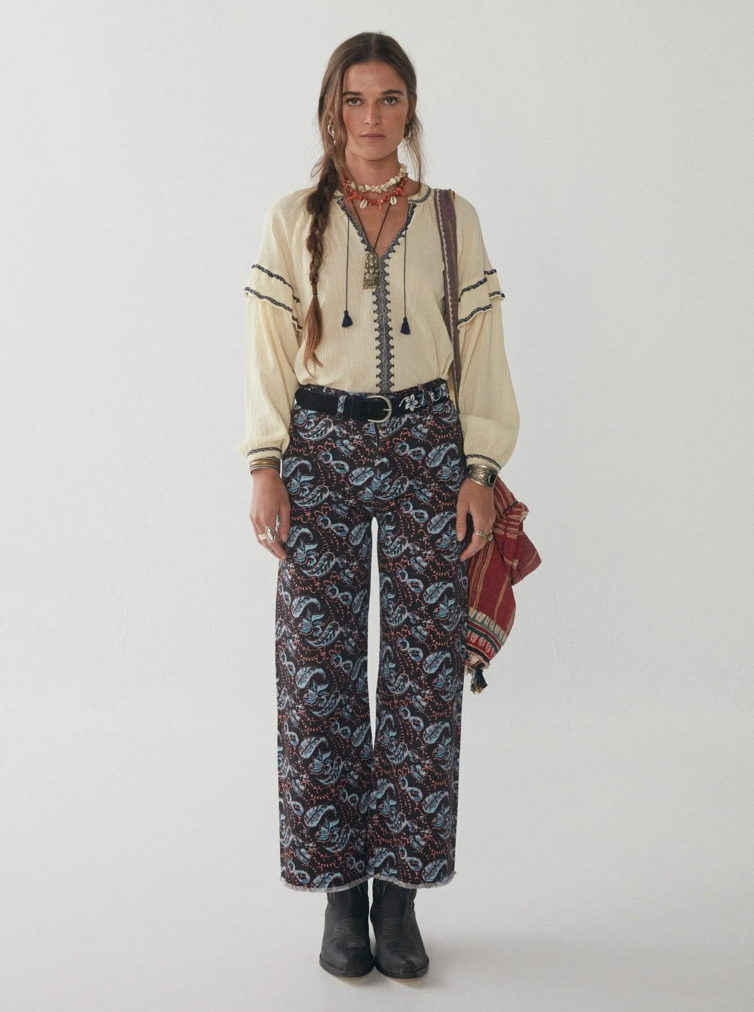 Twiggy Pant - Priscilla Paisley sold by Maison Hotel product image thumbnail 2