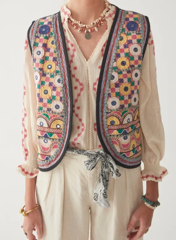 Clapton Vest - Layla Pink sold by Maison Hotel