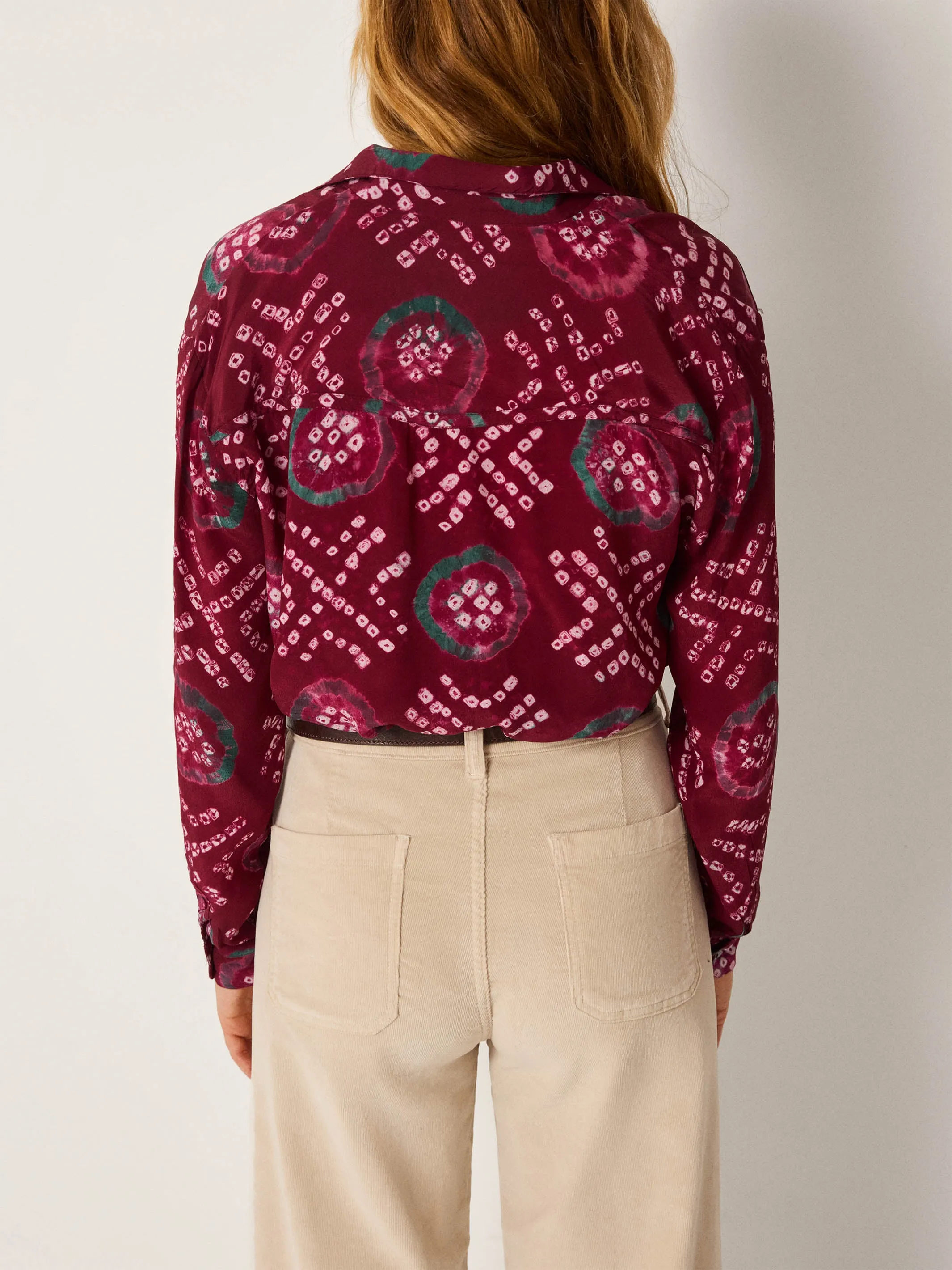 Ana Blouse - Wine Amethyst sold by Maison Hotel product image thumbnail 4