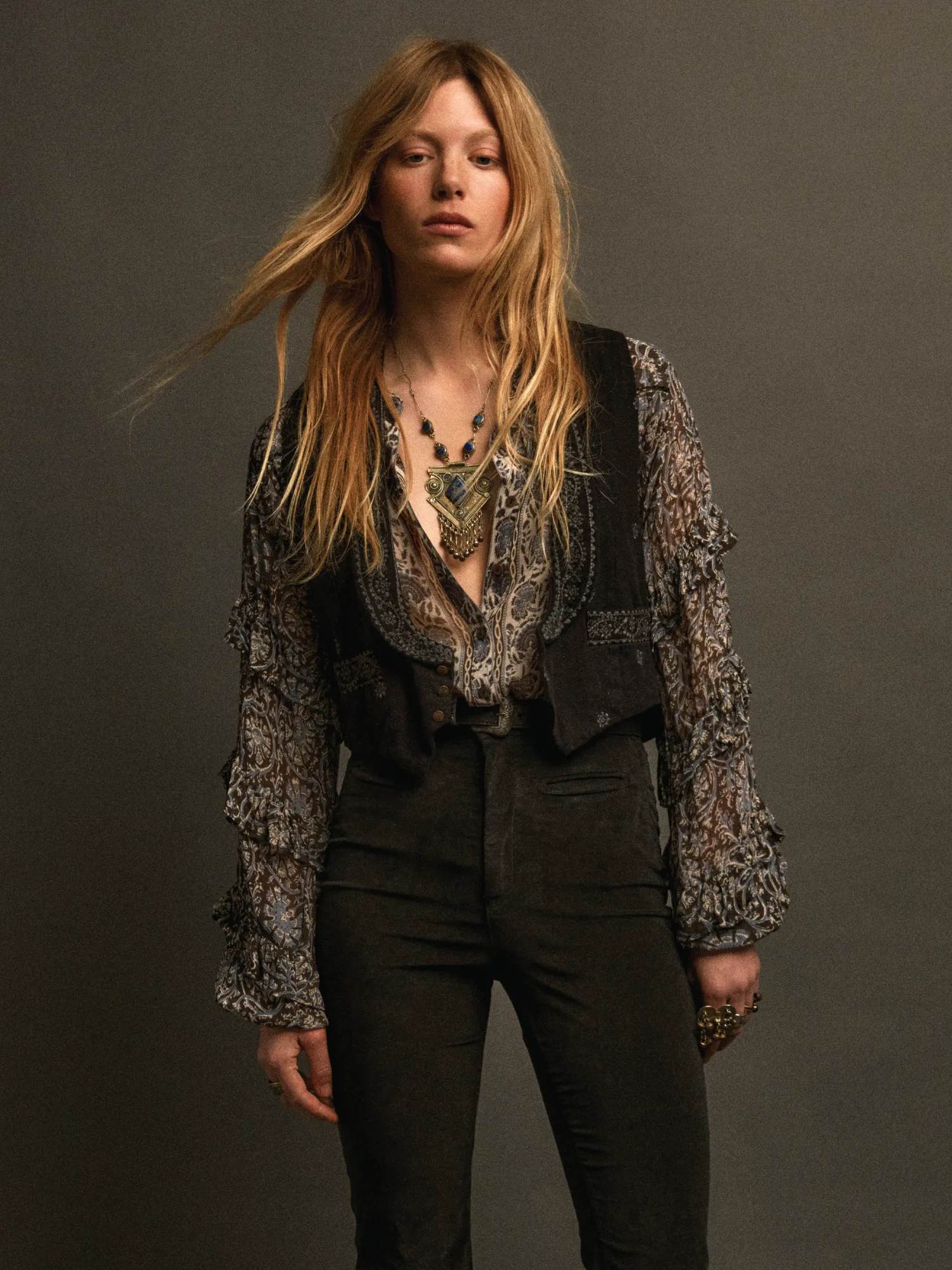 Lupita Vest - Charro Black sold by Maison Hotel