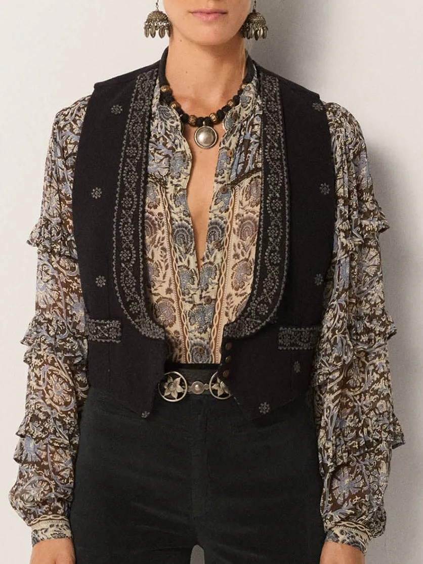 Lupita Vest - Charro Black sold by Maison Hotel product image thumbnail 2