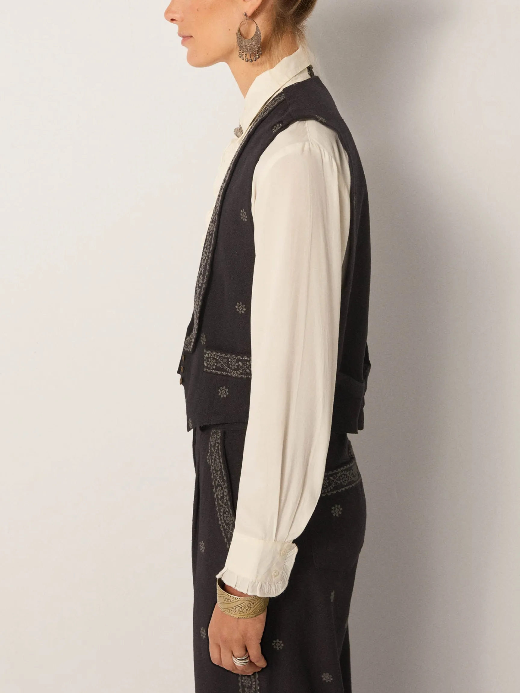 Lupita Vest - Charro Black sold by Maison Hotel product image thumbnail 4