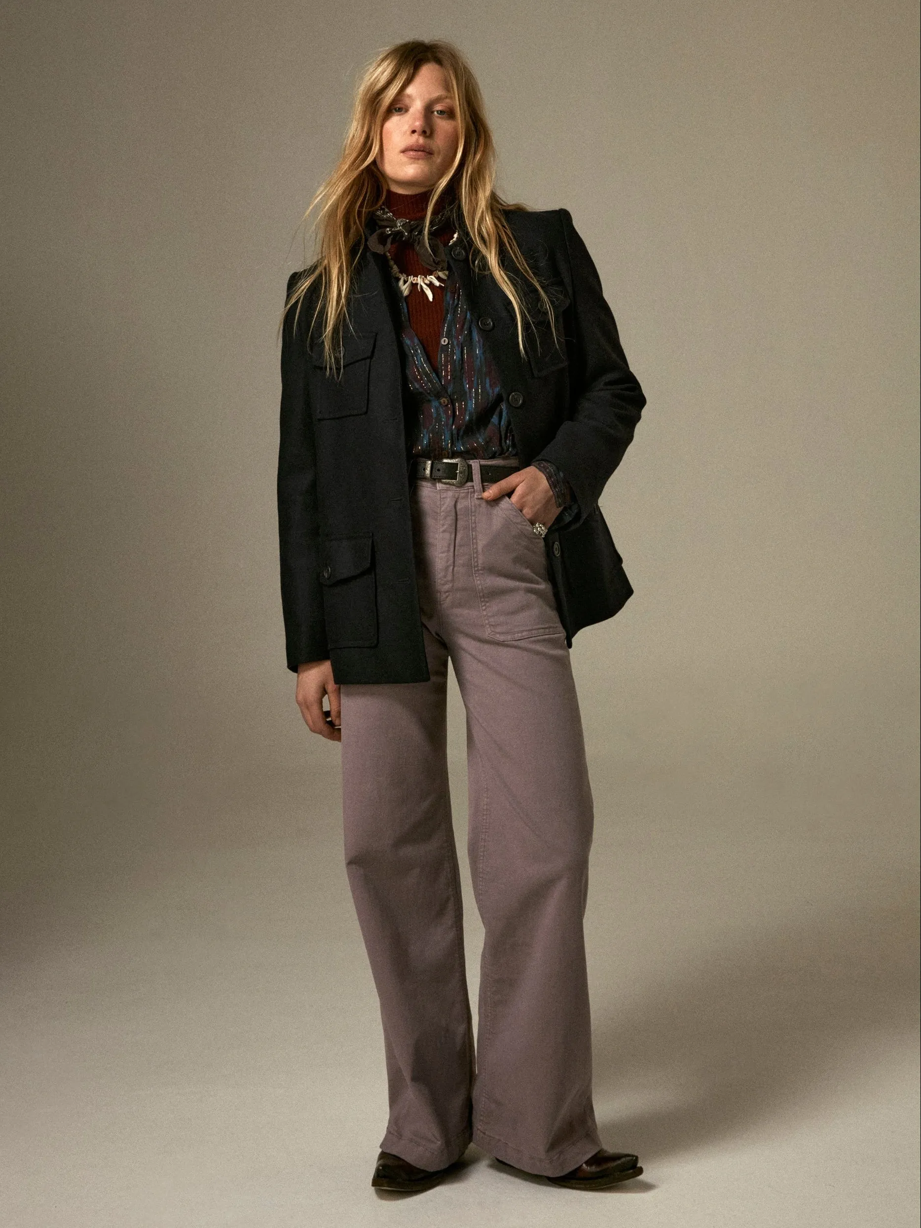 Clyde Pant - Barrow Lila sold by Maison Hotel