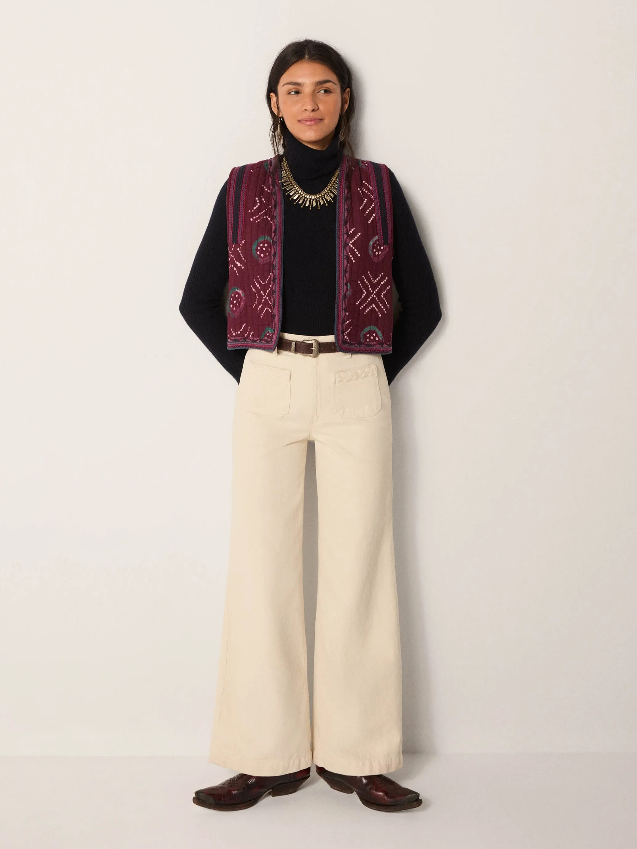 Natalie Vest - Wine Amethyst sold by Maison Hotel product image thumbnail 5