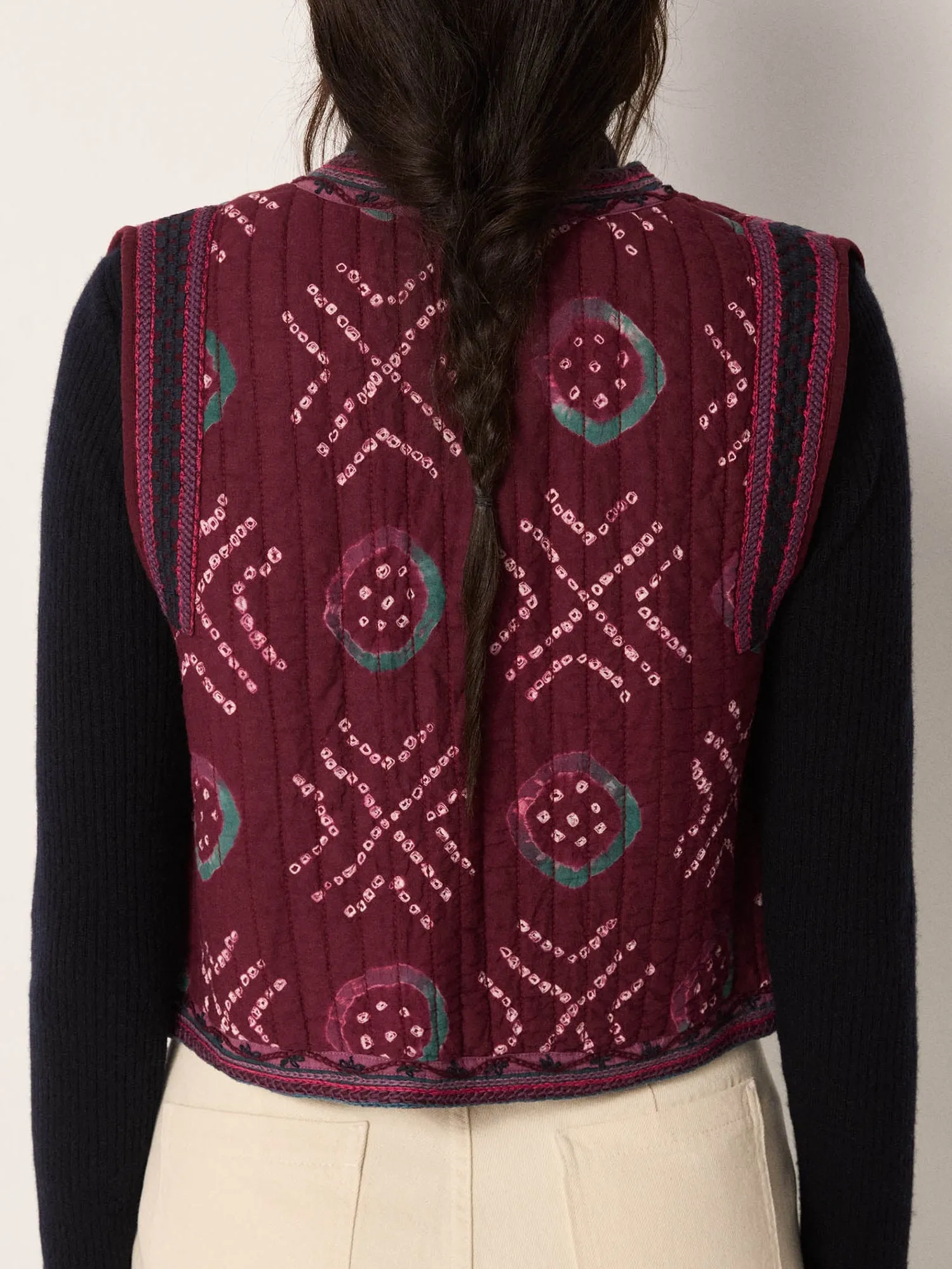 Natalie Vest - Wine Amethyst sold by Maison Hotel product image thumbnail 3