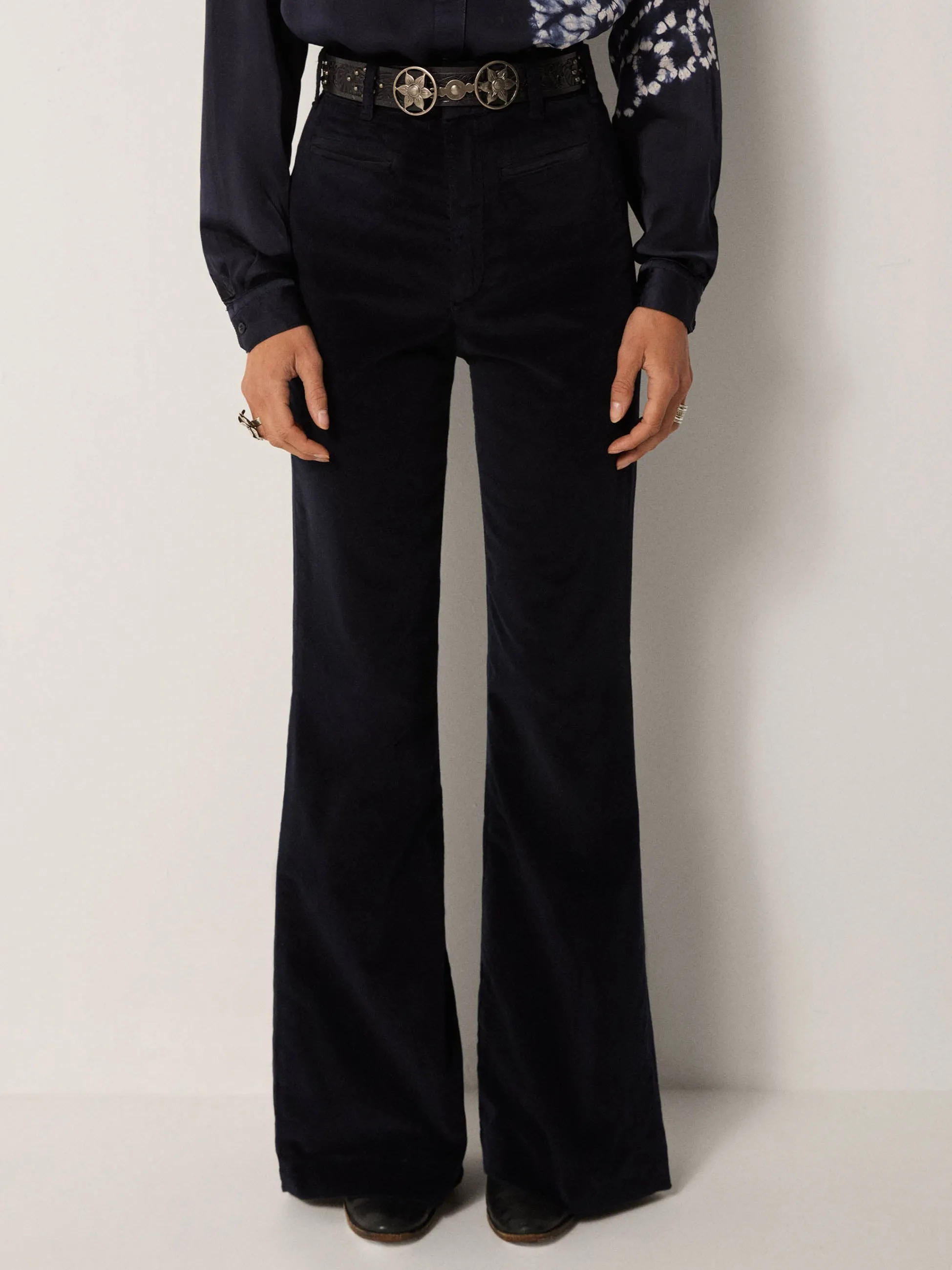Jerry Pant - Studio 54 Navy sold by Maison Hotel