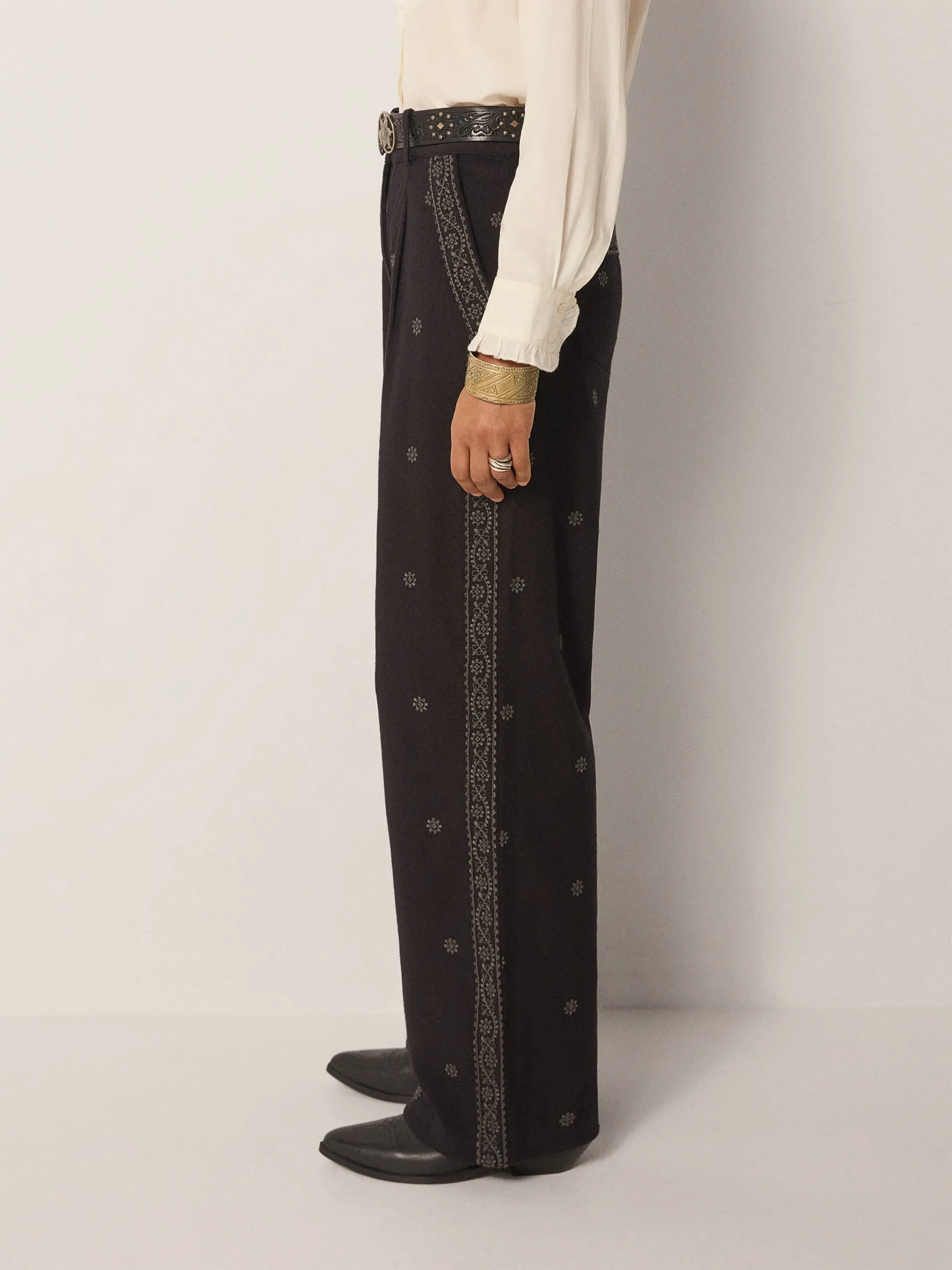 Diego Pant - Charro Black sold by Maison Hotel