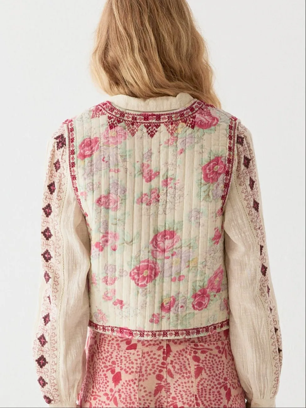 Ramona Vest - Candy Roses sold by Maison Hotel product image thumbnail 3
