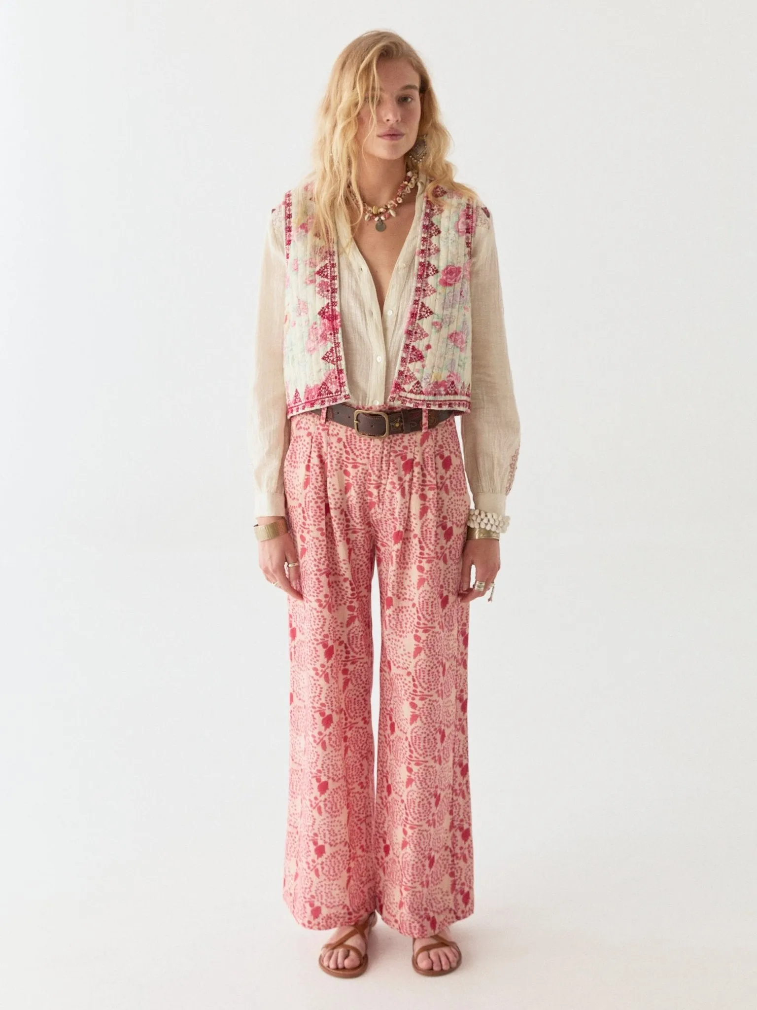 Ramona Vest - Candy Roses sold by Maison Hotel product image thumbnail 2