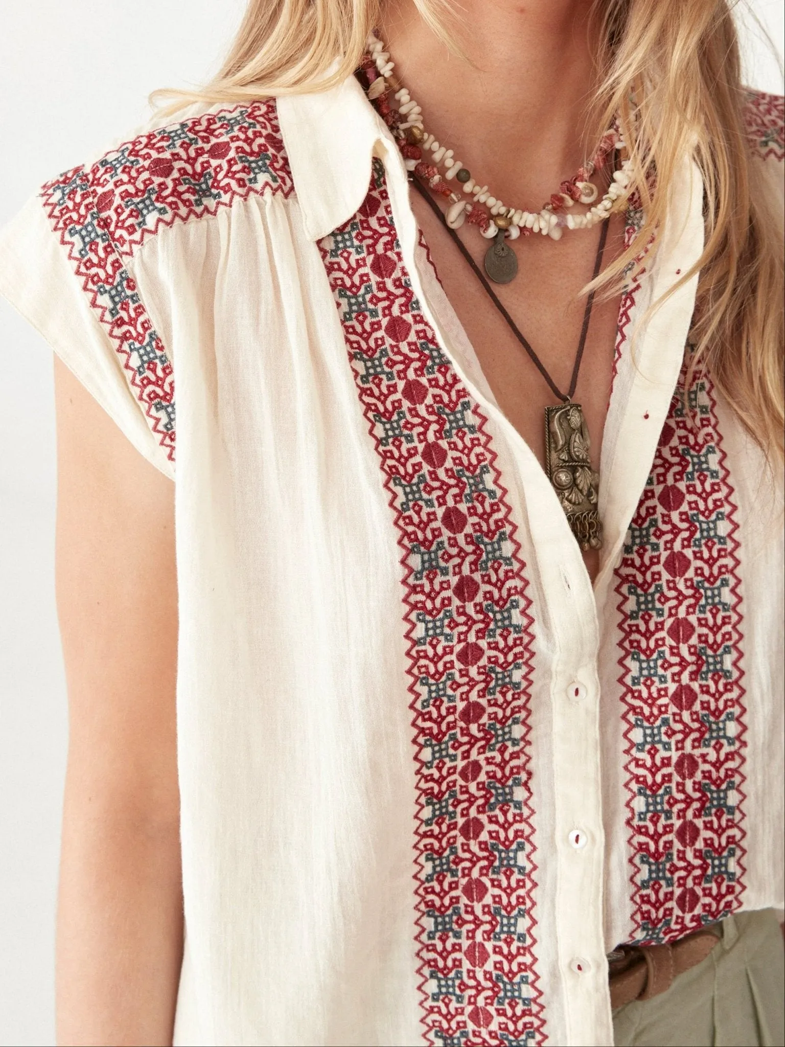 Mafalda Blouse sold by Maison Hotel
