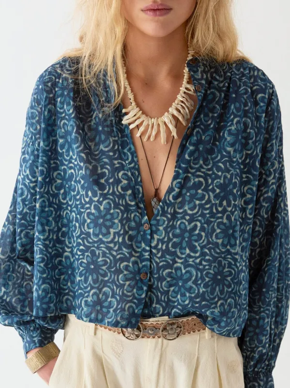 Gaia Blouse - Oceano Mare sold by Maison Hotel