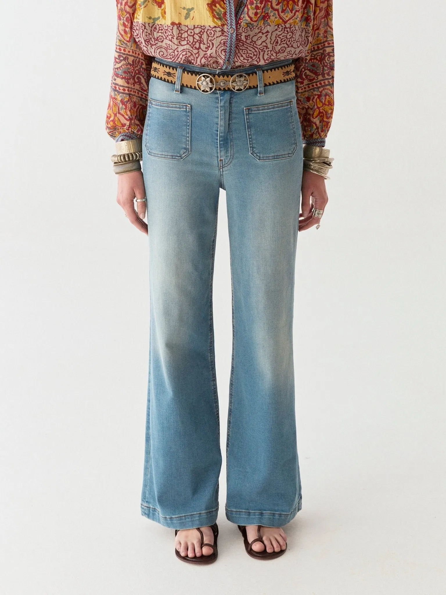 Edna Pant - Blue Denim sold by Maison Hotel