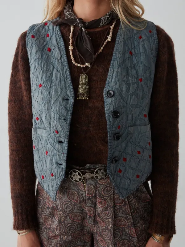 Freddie Vest - Misty Blue sold by Maison Hotel