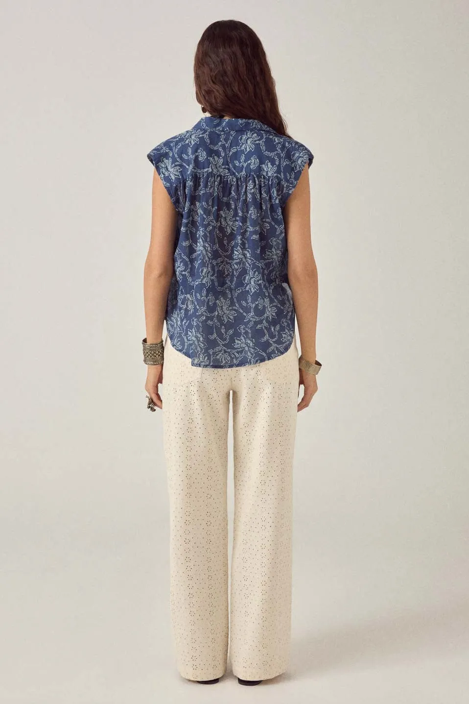 Mina Sleeveless Shirt sold by Maison Hotel product image thumbnail 3