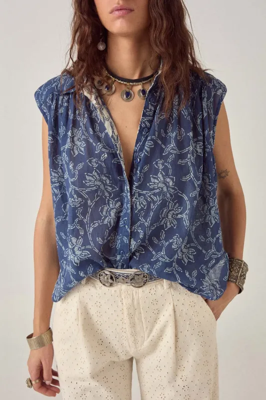Mina Sleeveless Shirt made by Maya