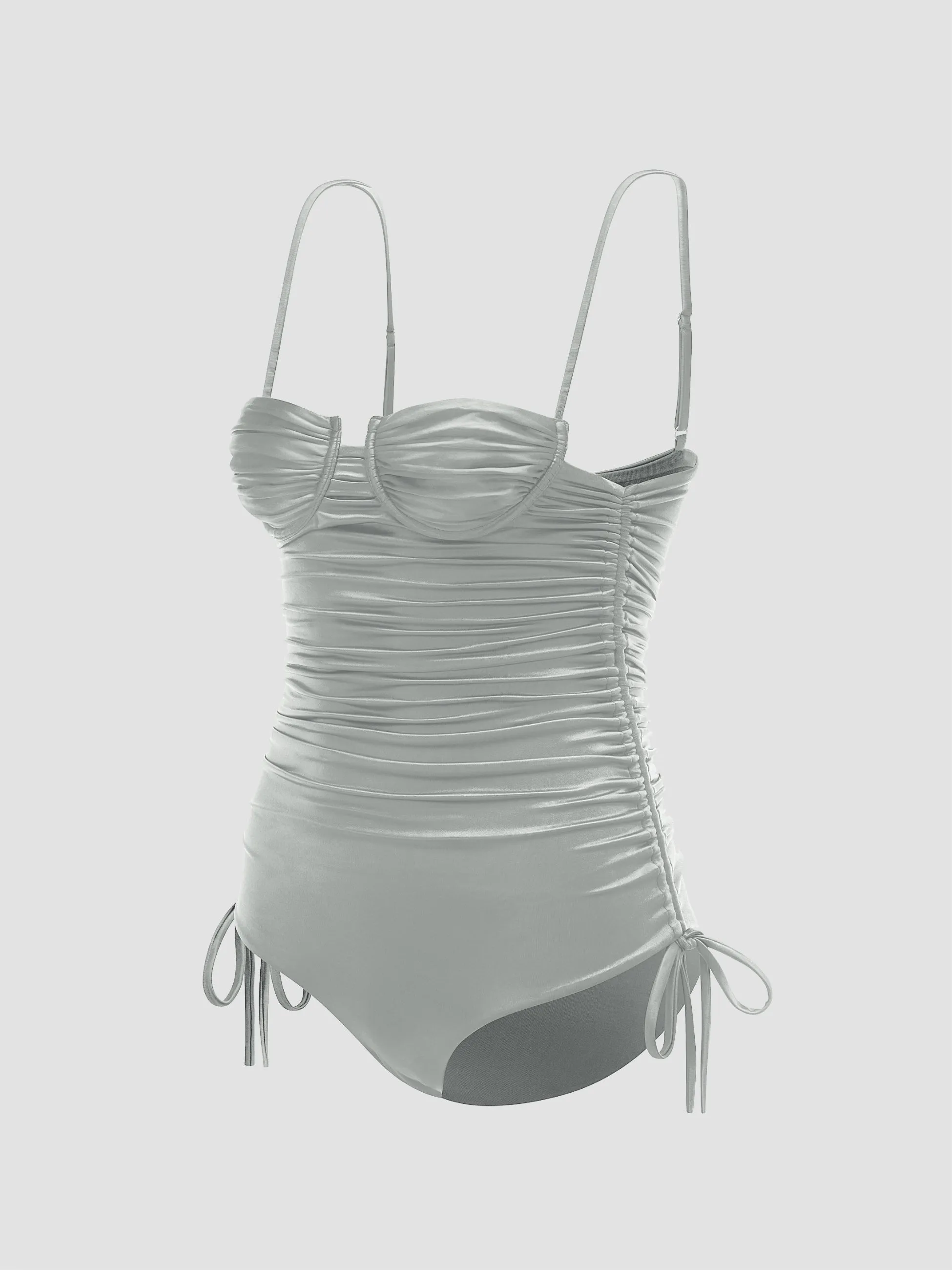 Nina satin one-piece sold by Isa Boulder product image thumbnail 5