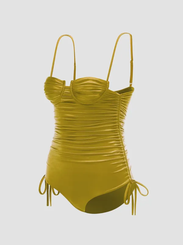 Nina satin one-piece made by Isa Boulder