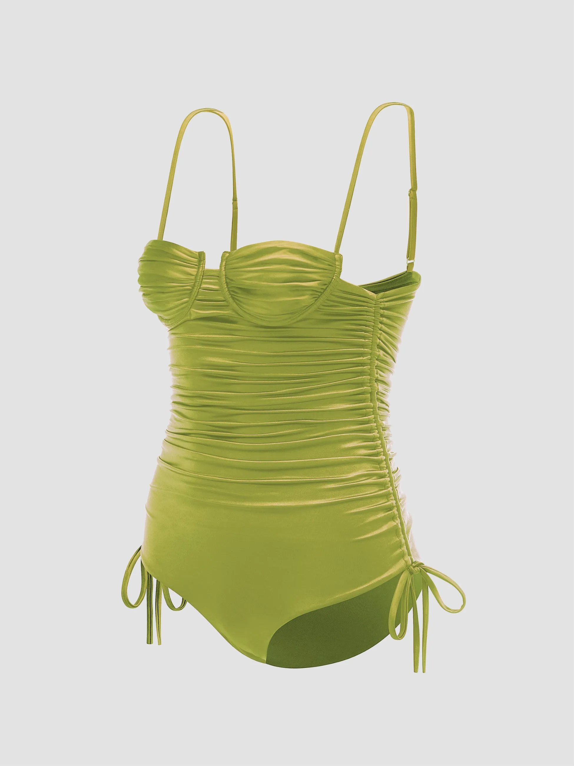Nina satin one-piece sold by Isa Boulder product image thumbnail 4