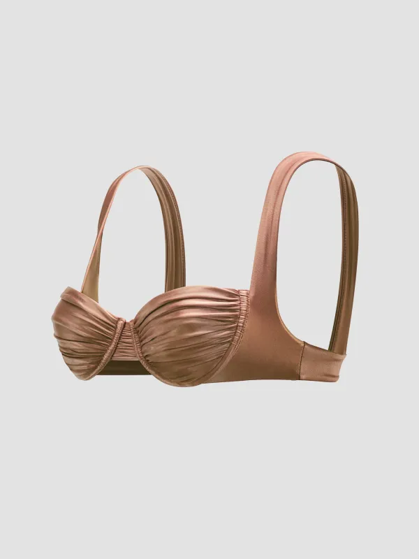 Brie satin top made by Isa Boulder