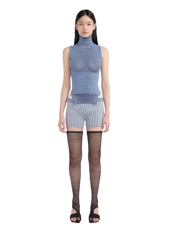 Knit Cut-Out Shorts made by Isa Boulder
