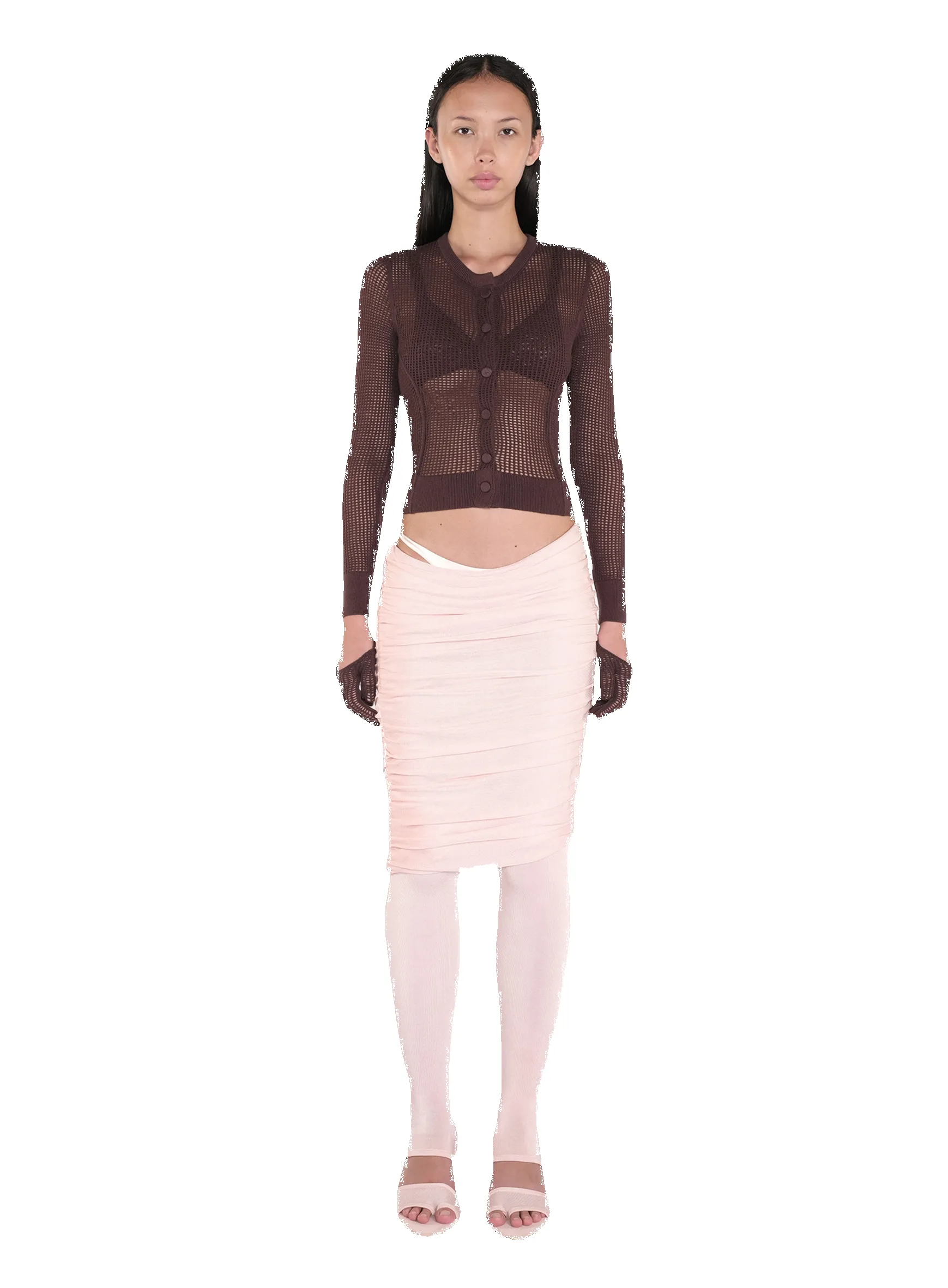 Asymmetrical Drape Skirt sold by Isa Boulder