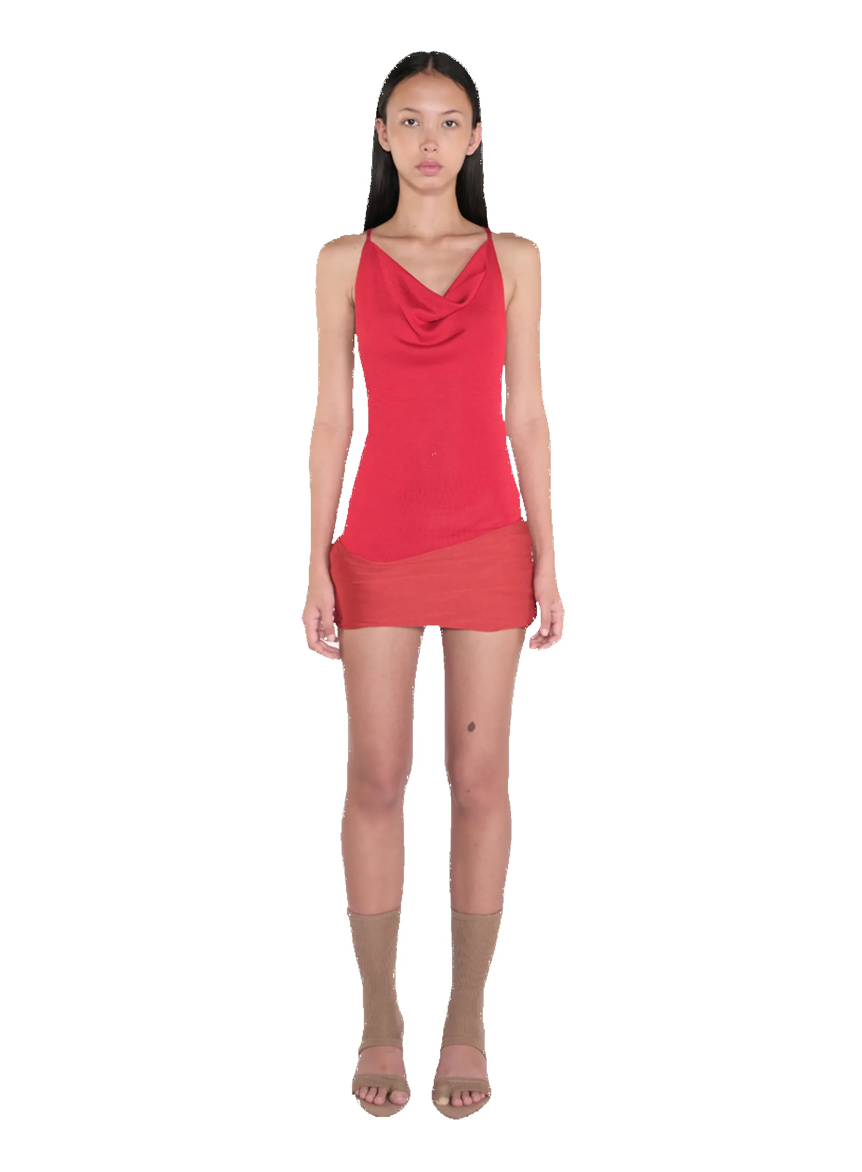 Cowl Neck Mini Dress sold by Isa Boulder