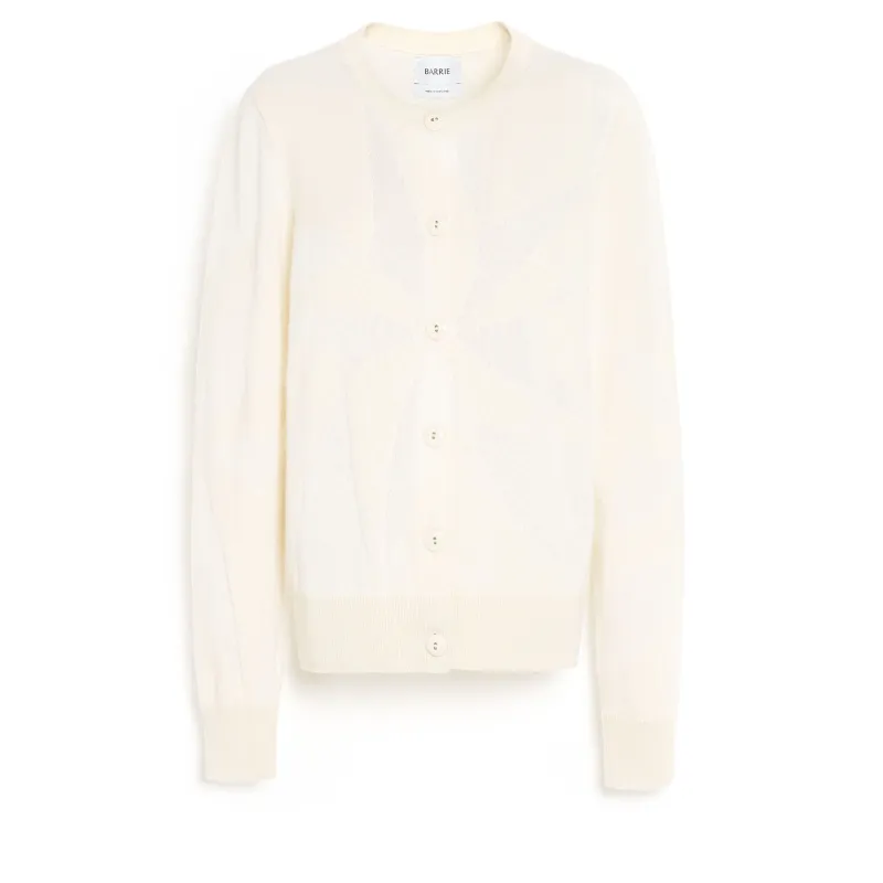 Cardigan en cachemire ultra fin et coton made by Barrie
