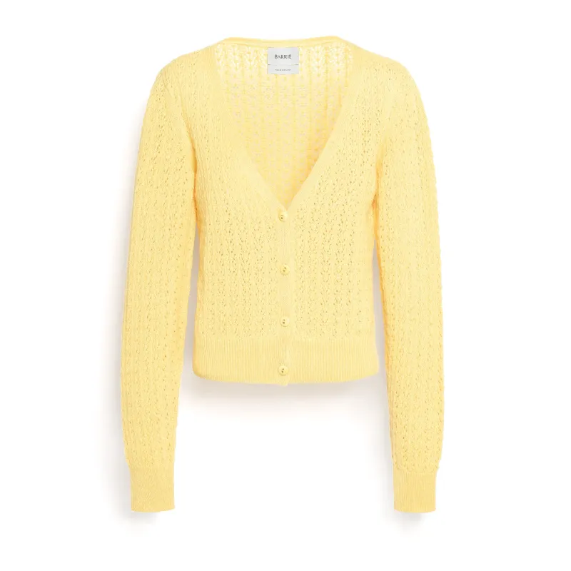 Cardigan en dentelle cachemire made by Barrie