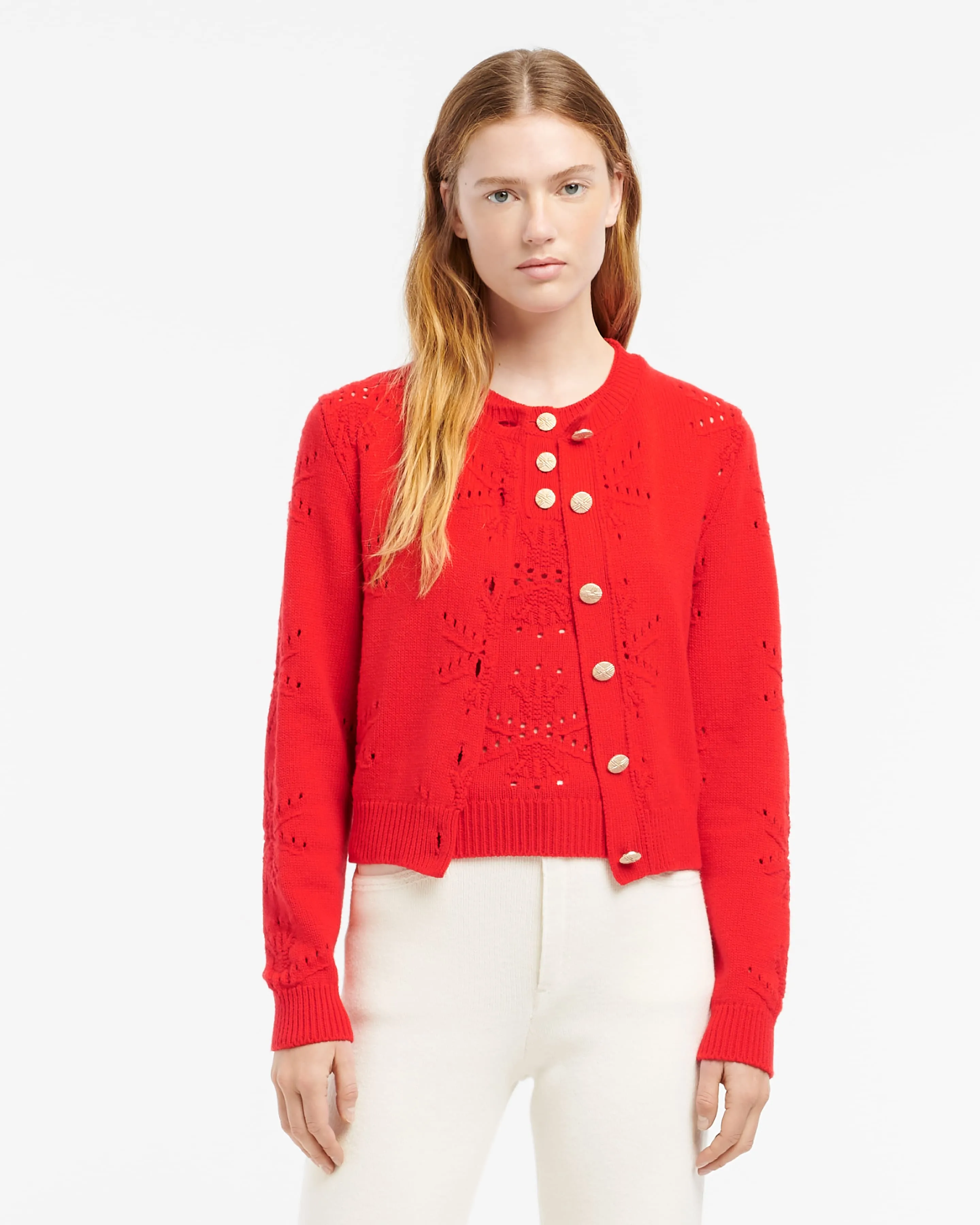 Cardigan en cachemire et coton à motif sold by Barrie product image thumbnail 3