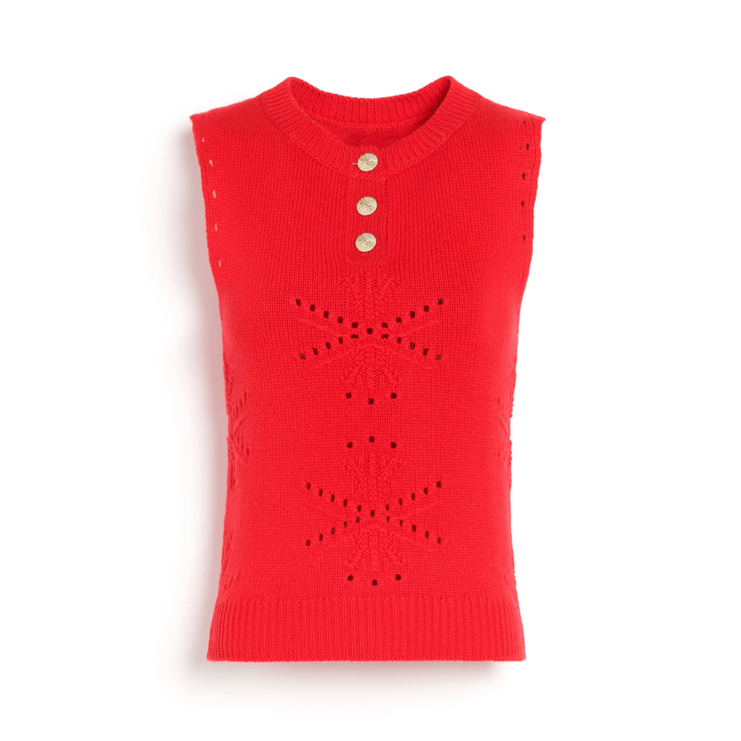 Top en cachemire et coton à motif sold by Barrie