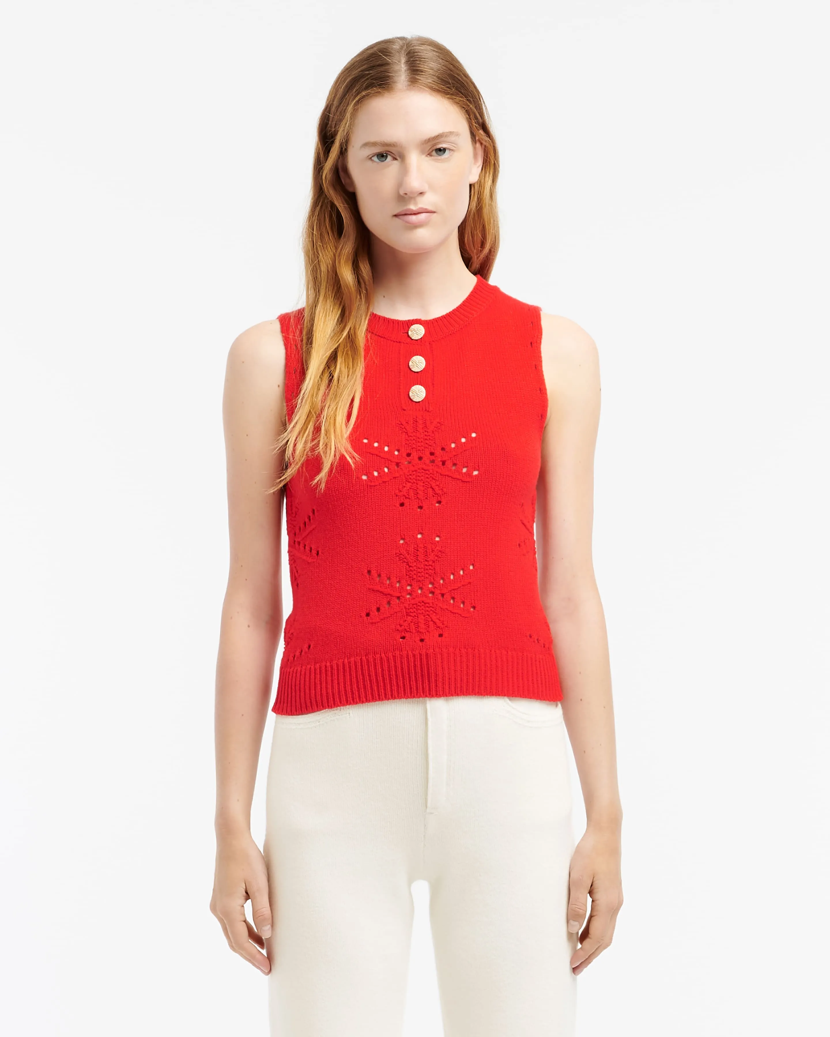 Top en cachemire et coton à motif sold by Barrie product image thumbnail 3