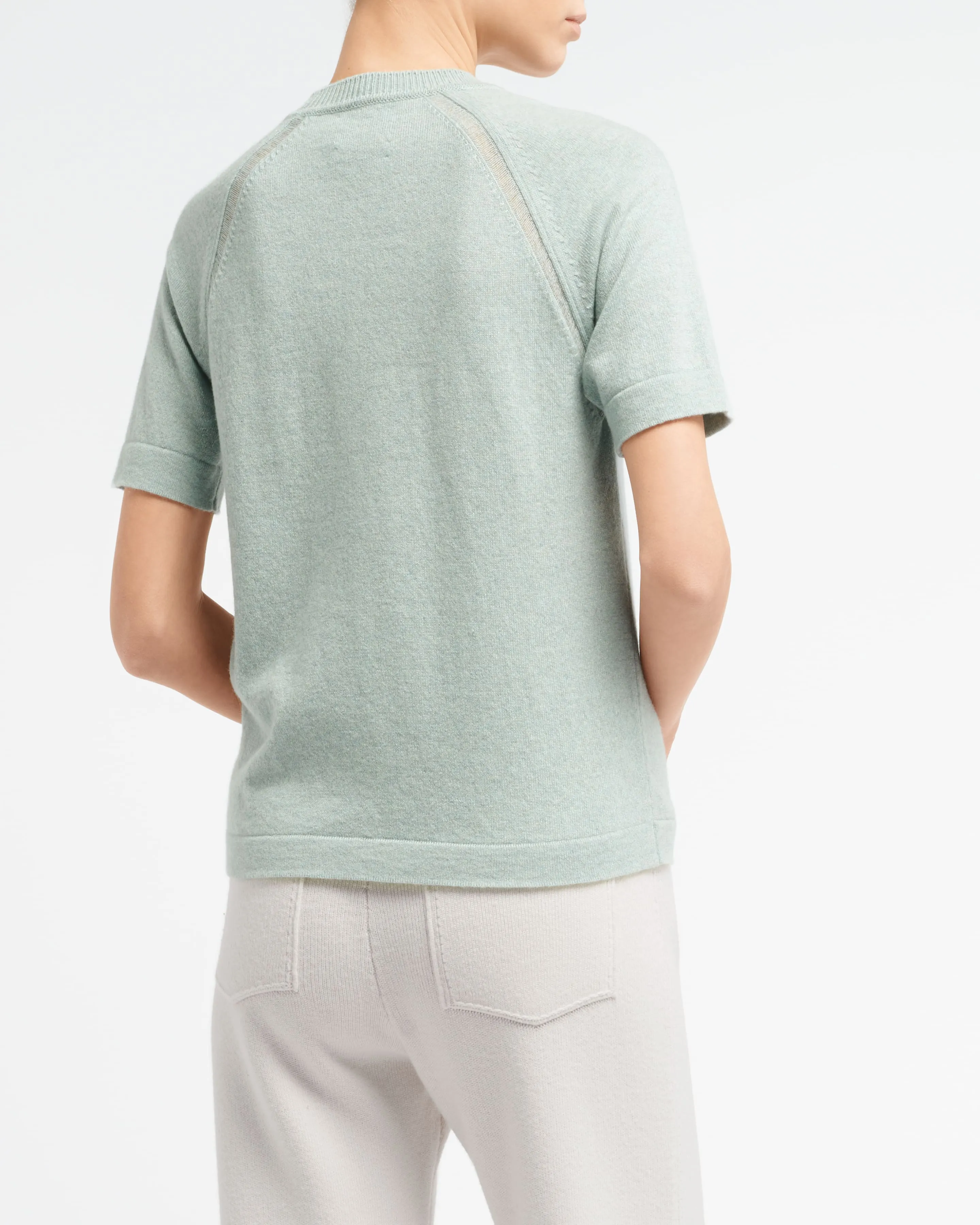 Haut à manches courtes en cachemire à motif soleil sold by Barrie product image thumbnail 4