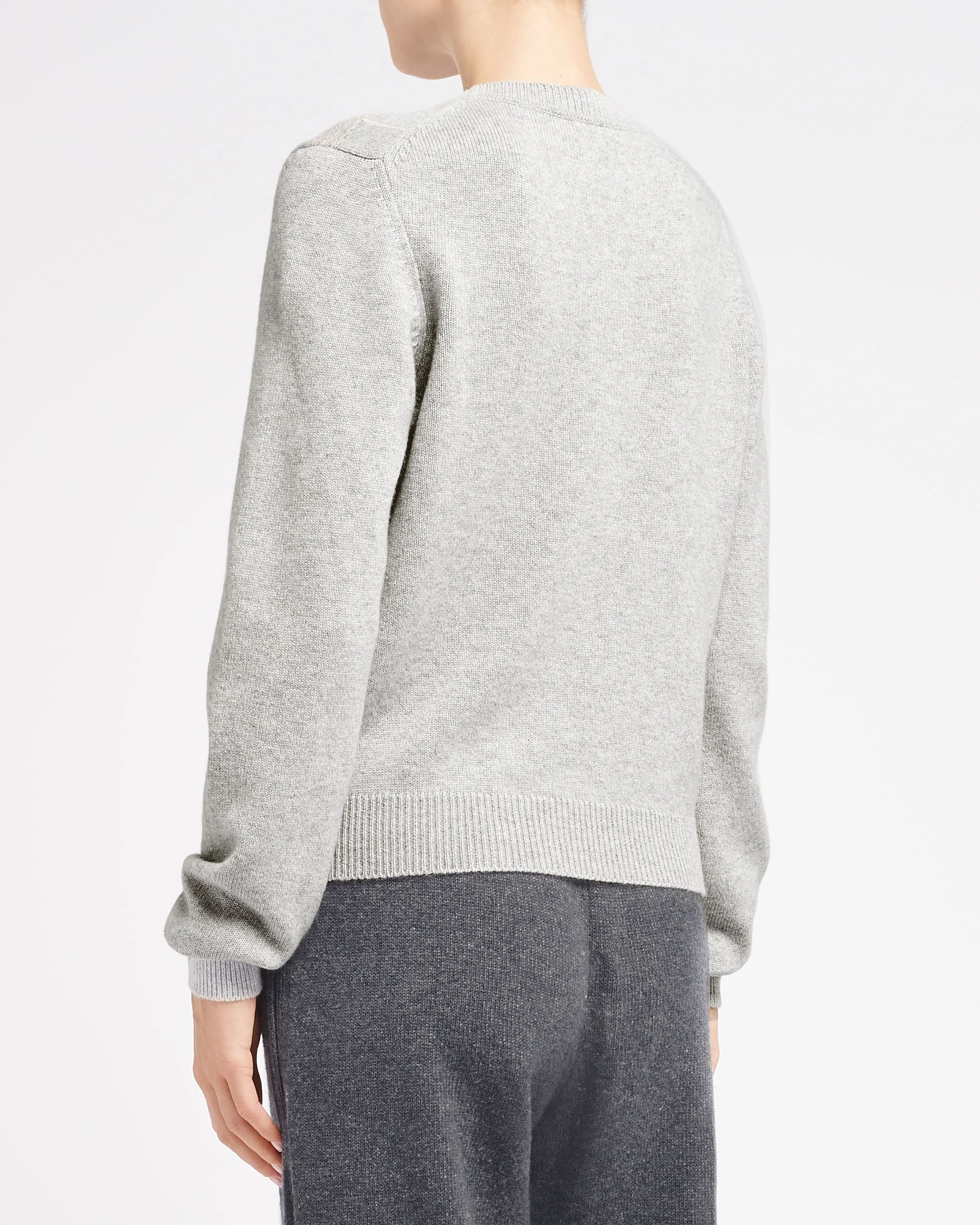 Pull en cachemire à motif tartan et logo 3D sold by Barrie product image thumbnail 4