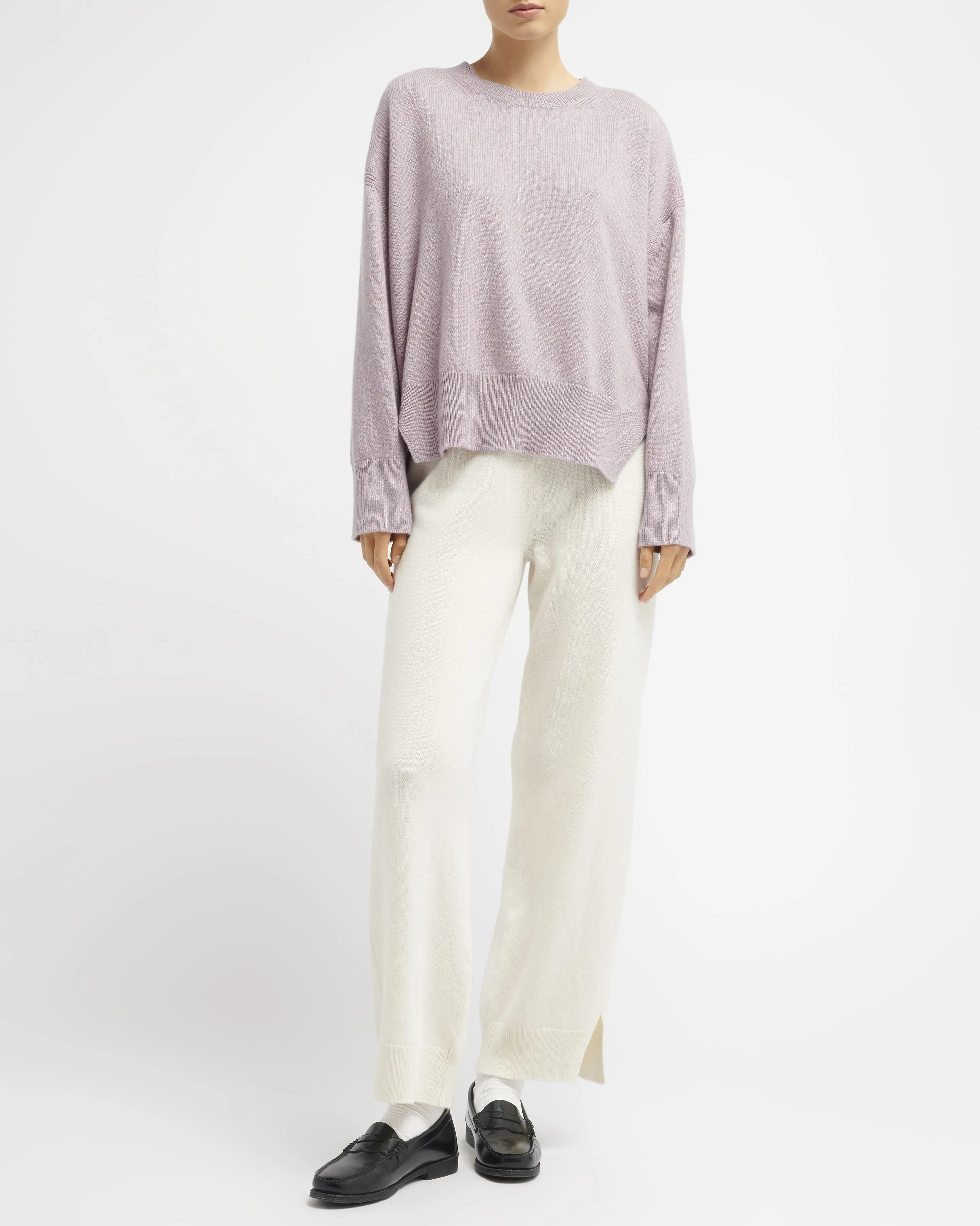 Pull col rond oversize en cachemire sold by Barrie product image thumbnail 5