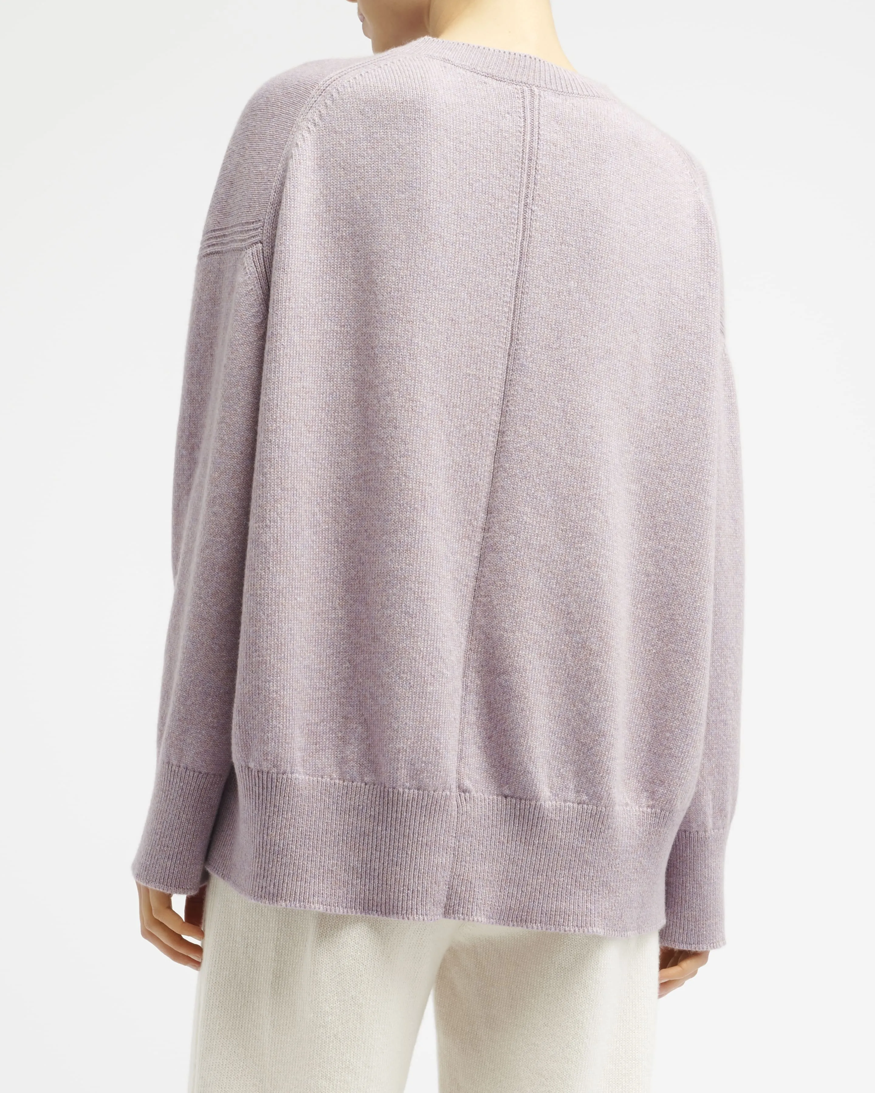 Pull col rond oversize en cachemire sold by Barrie product image thumbnail 4