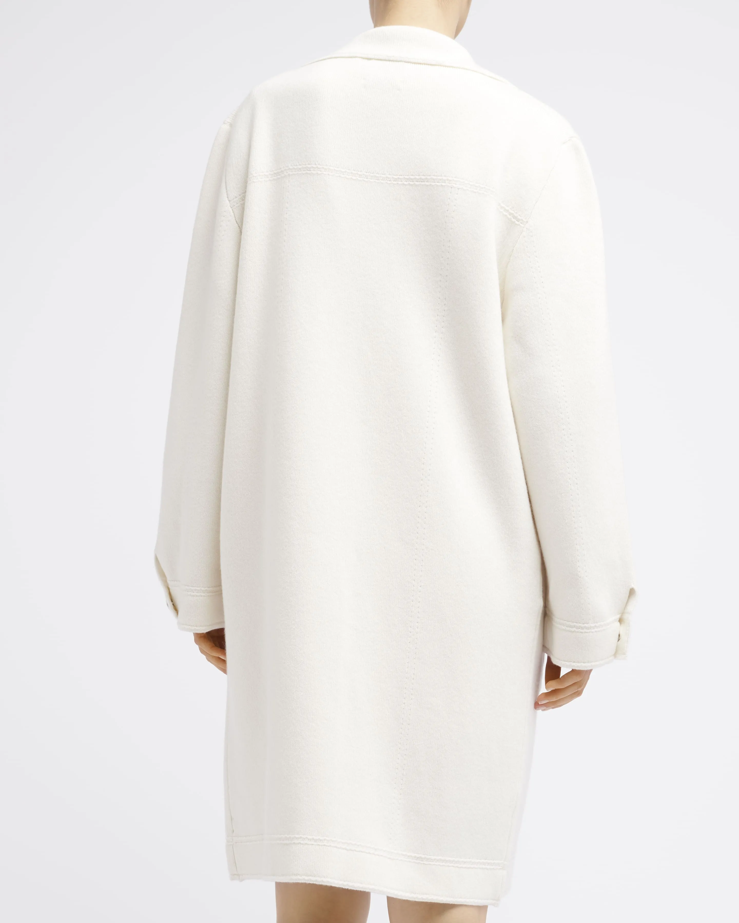 Veste longue denim en cachemire et coton sold by Barrie product image thumbnail 5