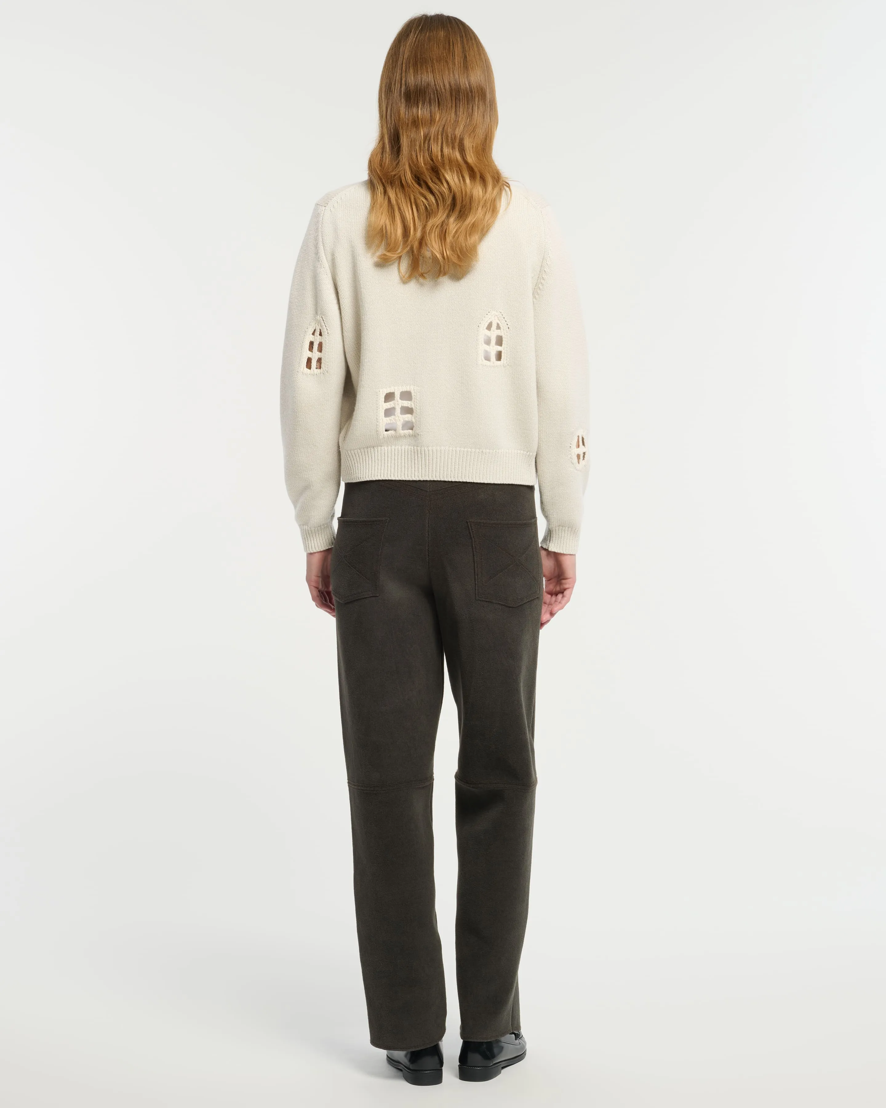 Cardigan en cachemire et coton à motif ajouré sold by Barrie product image thumbnail 4