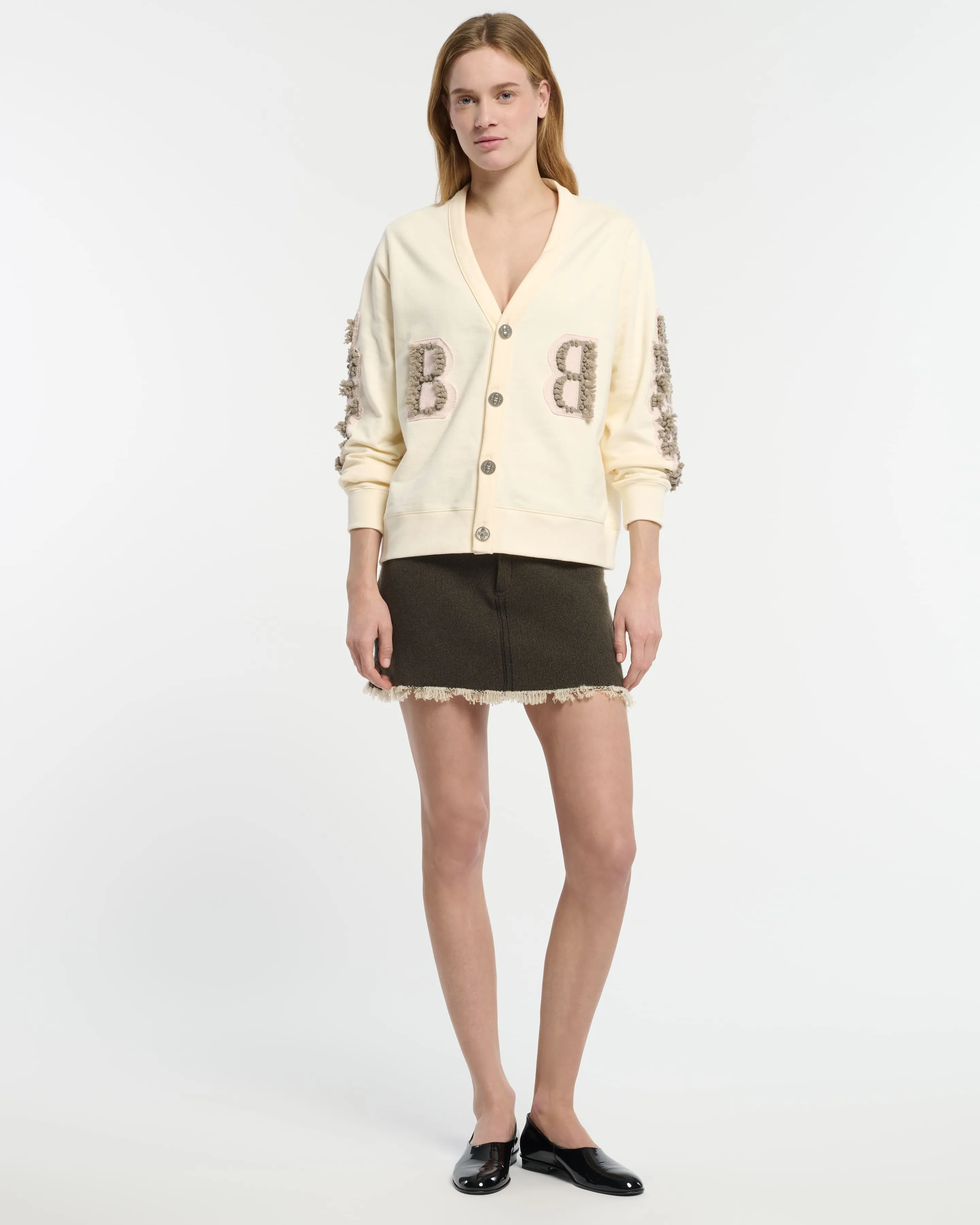 Cardigan en coton avec logo B en cachemire sold by Barrie product image thumbnail 4