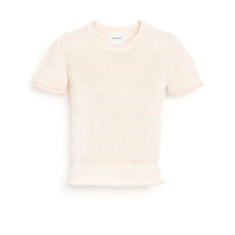 Top rayé en maille gaufrée sold by Barrie