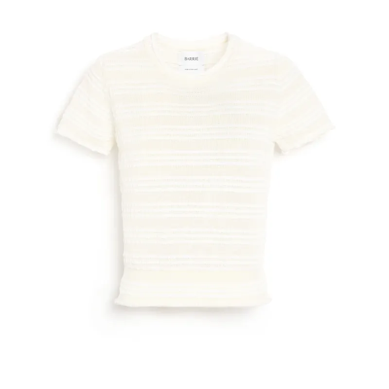 Top rayé en maille gaufrée sold by Barrie