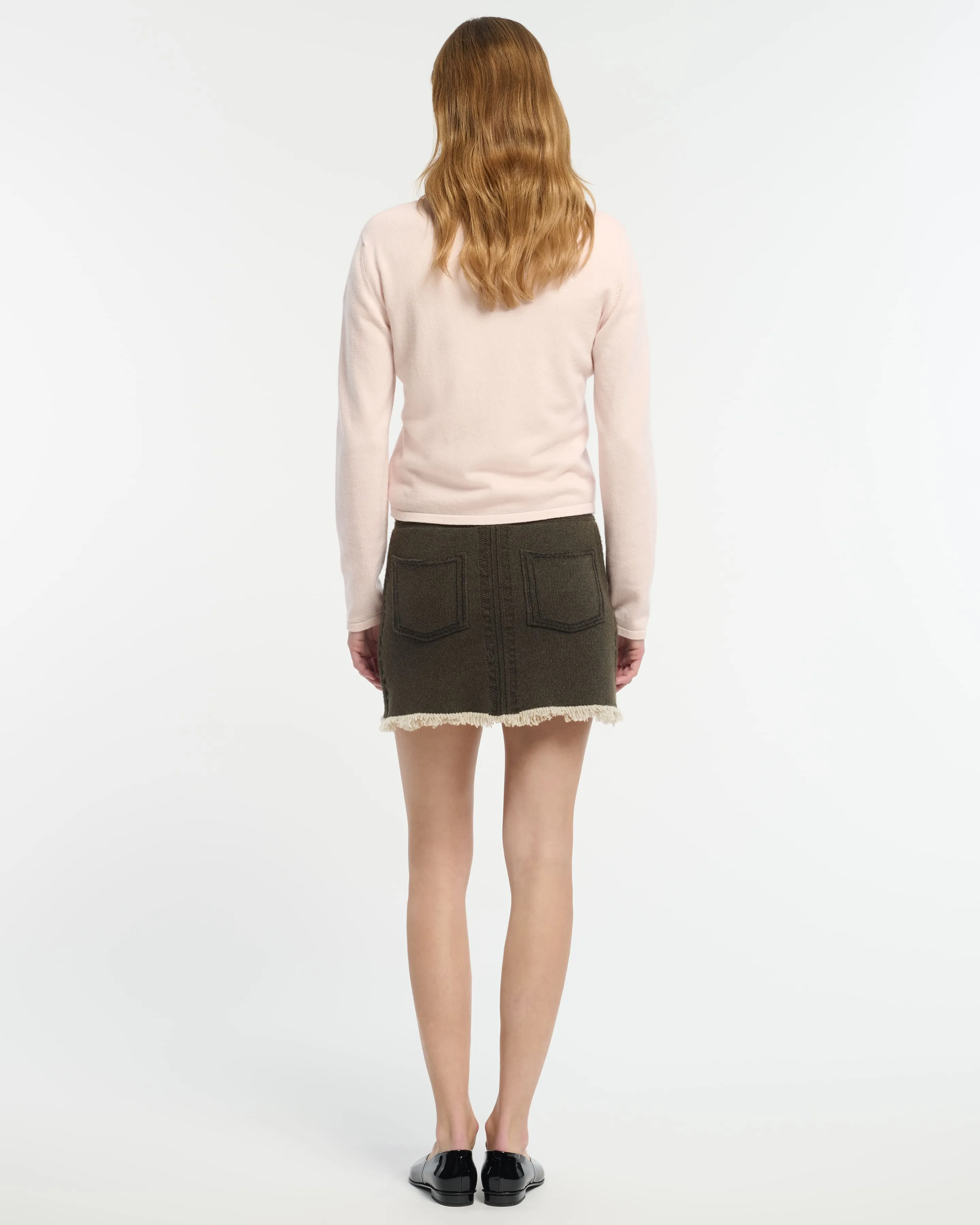 Cardigan en cachemire à motif fleuri sold by Barrie product image thumbnail 4