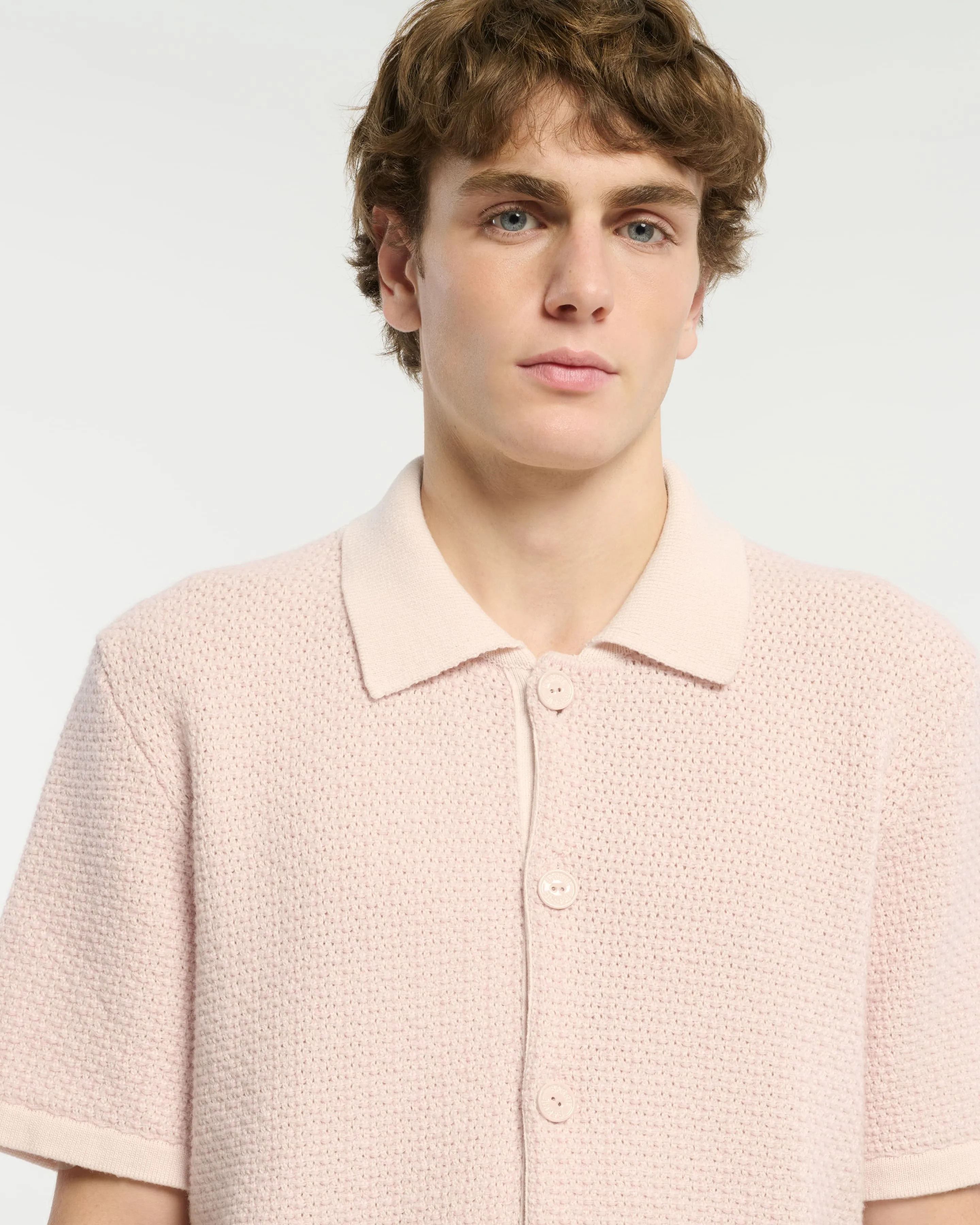 Polo léger en cachemire et laine sold by Barrie product image thumbnail 2
