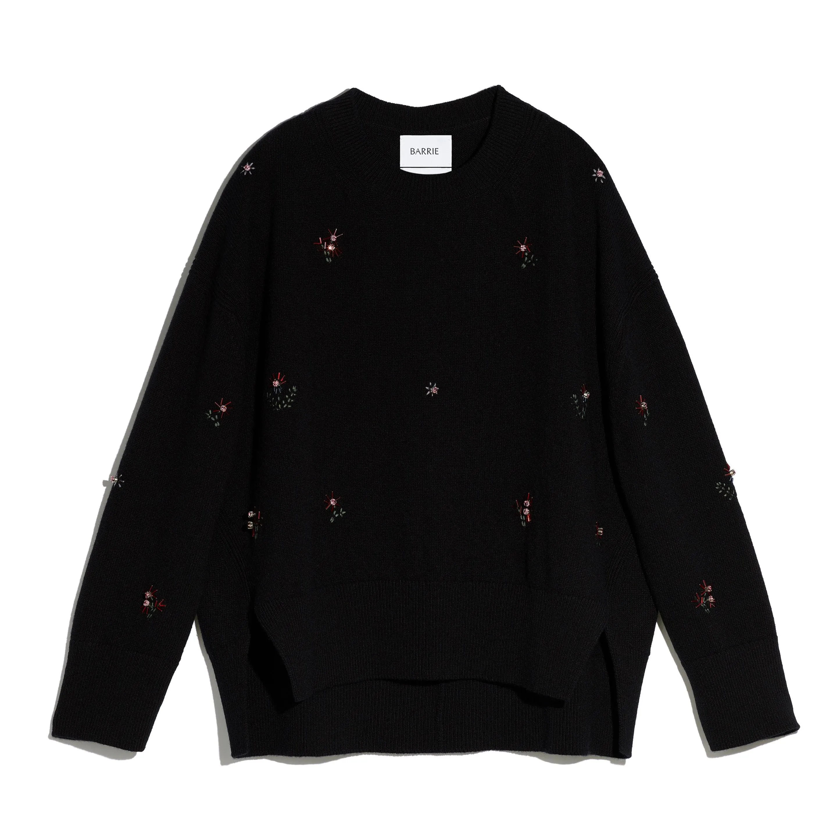 Pull iconique oversize en cachemire brodé sold by Barrie