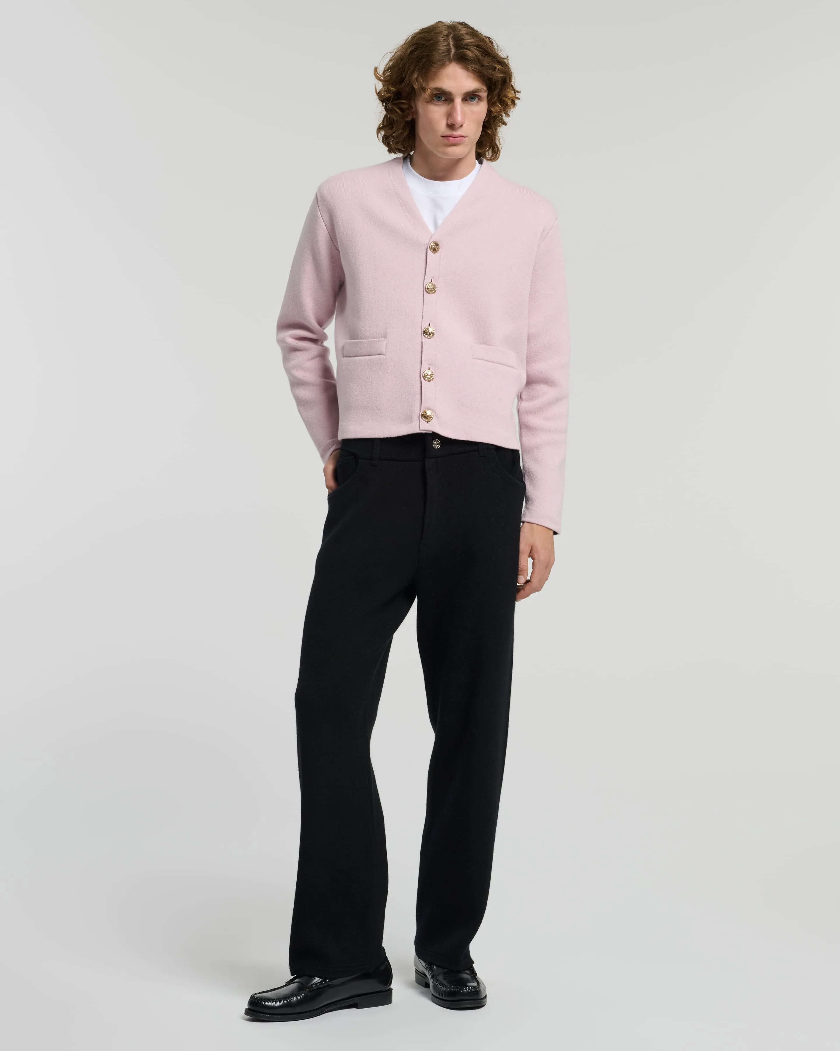 Cardigan col V en cachemire et laine sold by Barrie product image thumbnail 4