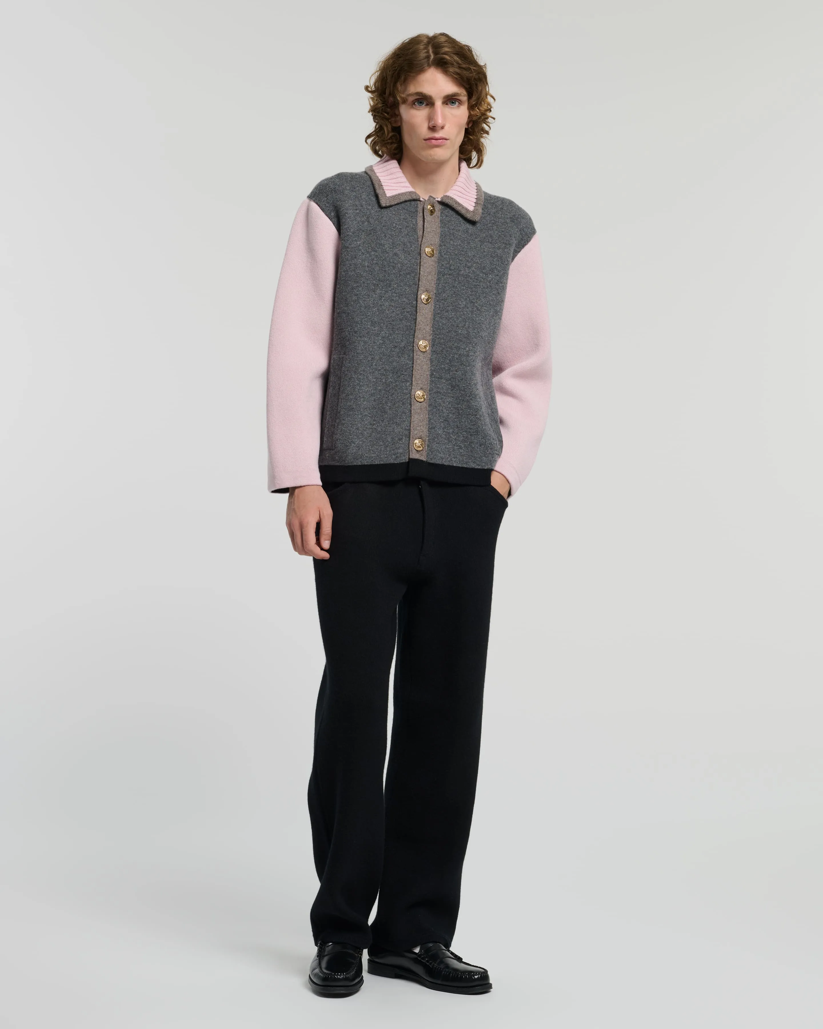 Veste trompe-l'œil en cachemire et laine sold by Barrie product image thumbnail 4