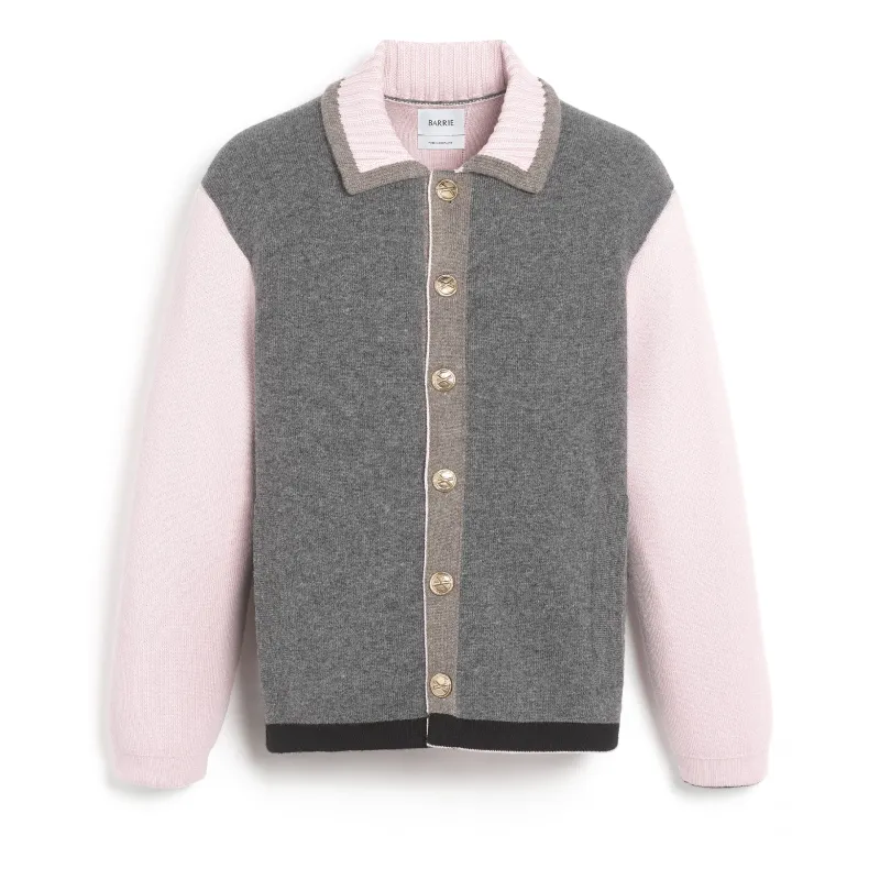 Veste trompe-l'œil en cachemire et laine made by Barrie